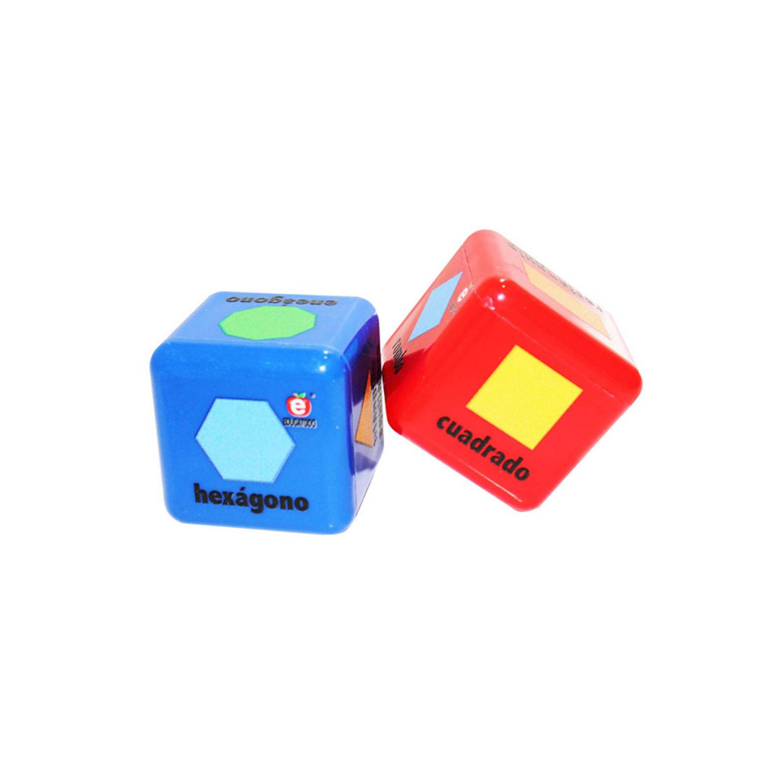 Dados de Figuras Geométricas de 3 Cms Por Lado (Par)