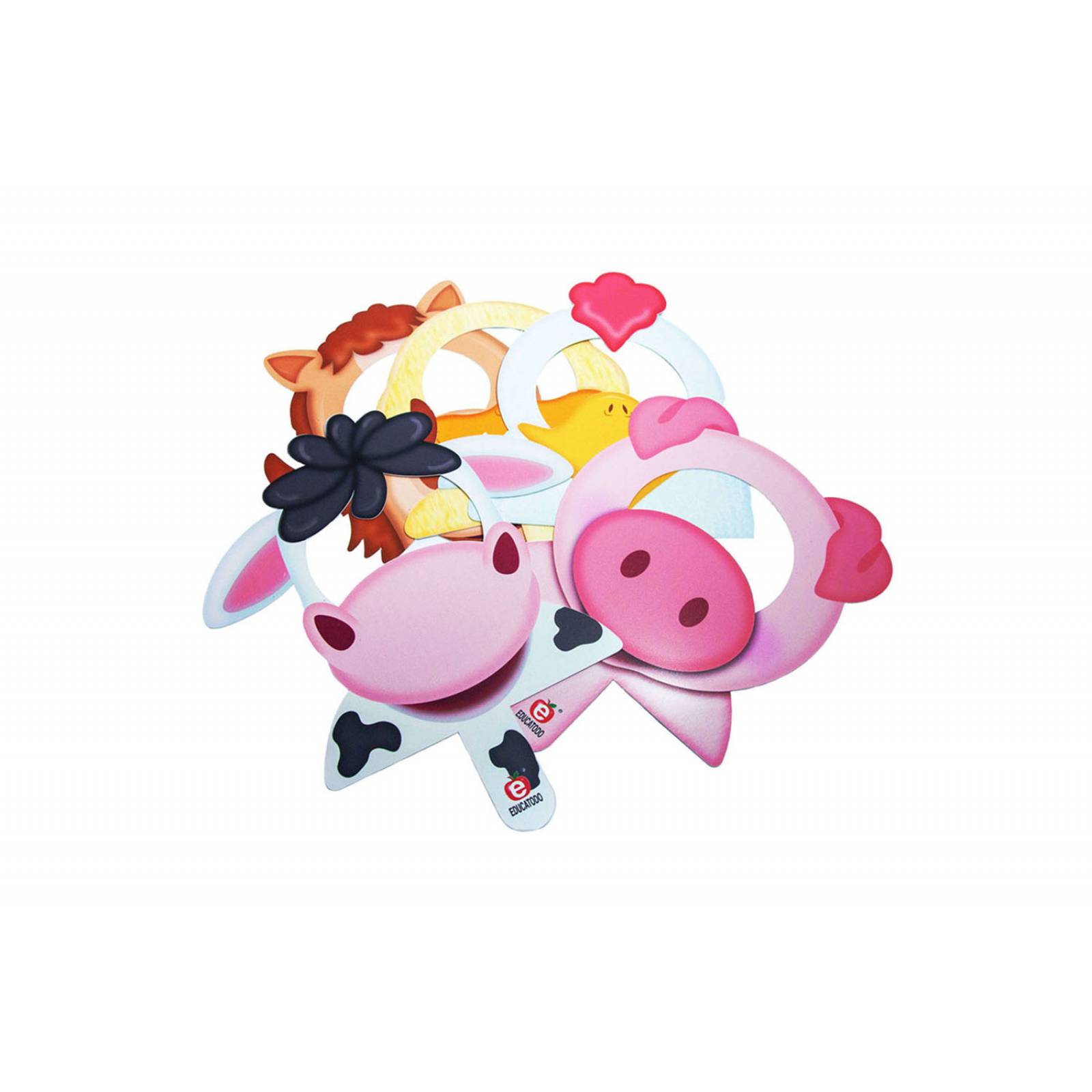 Caretas de Animales Granja Siluetas