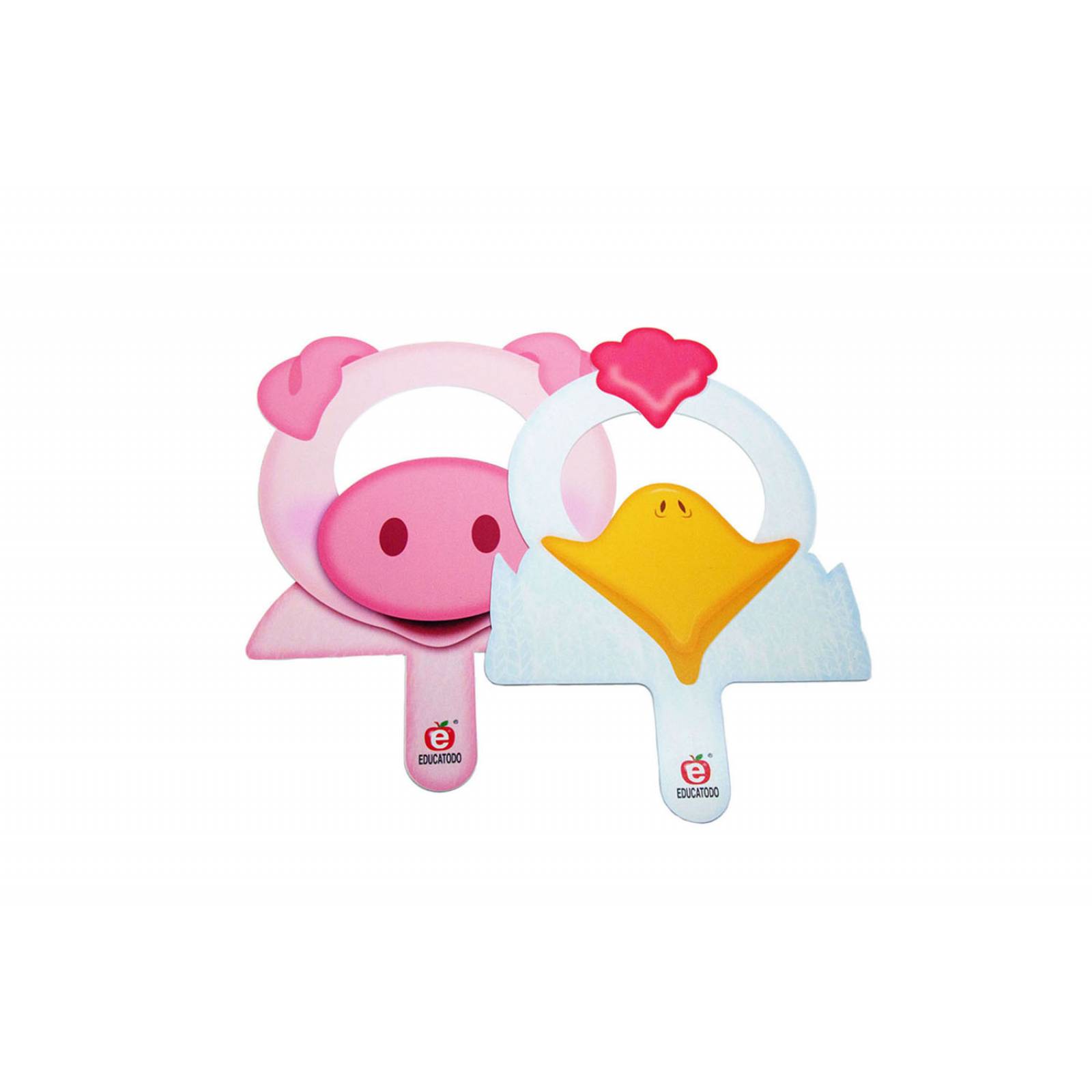 Caretas de Animales Granja Siluetas