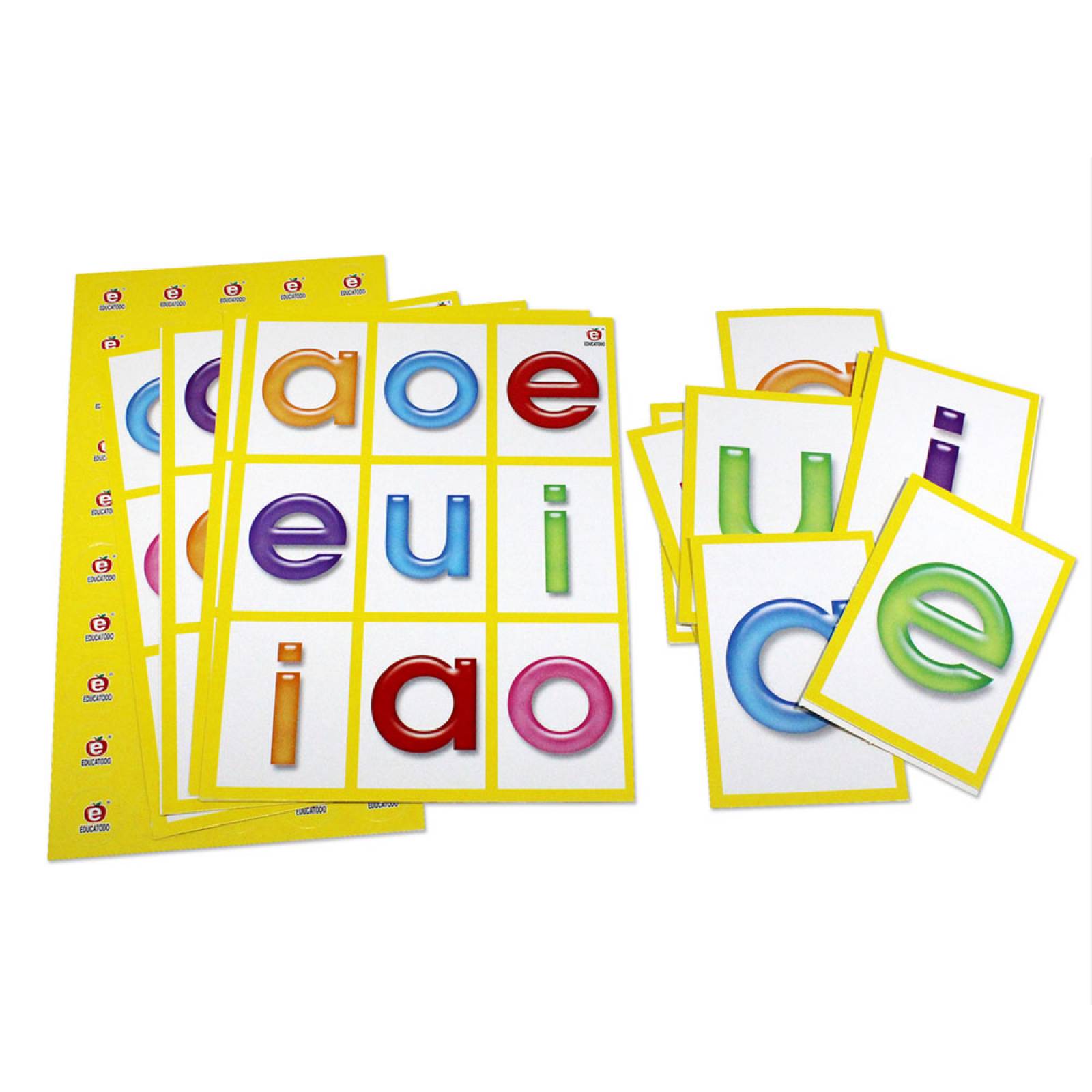 Lotería Arcoíris De Vocales