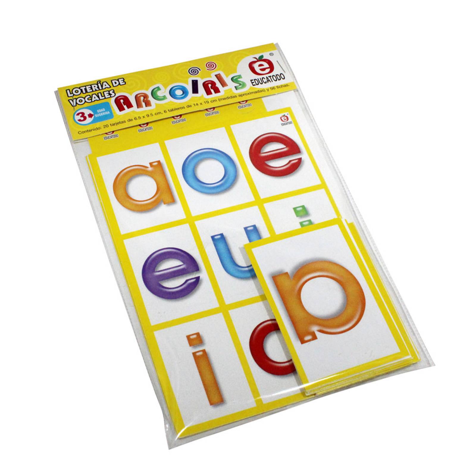 Lotería Arcoíris De Vocales