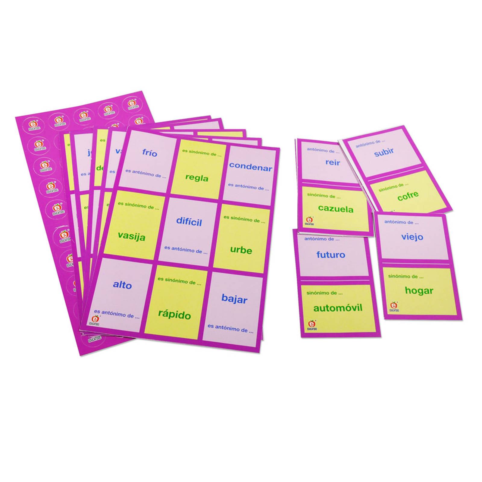 Lotería Arcoíris Antónimos Y Sinónimos