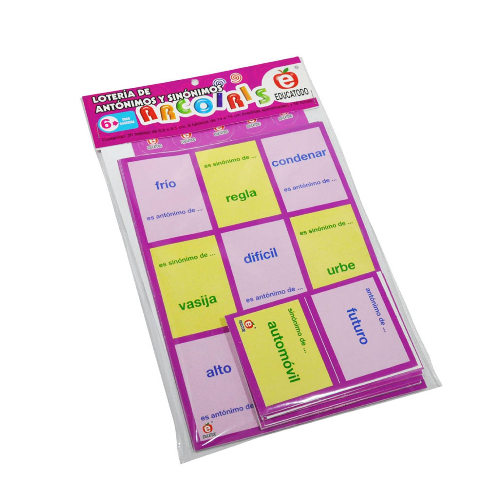 Lotería Arcoíris Antónimos Y Sinónimos