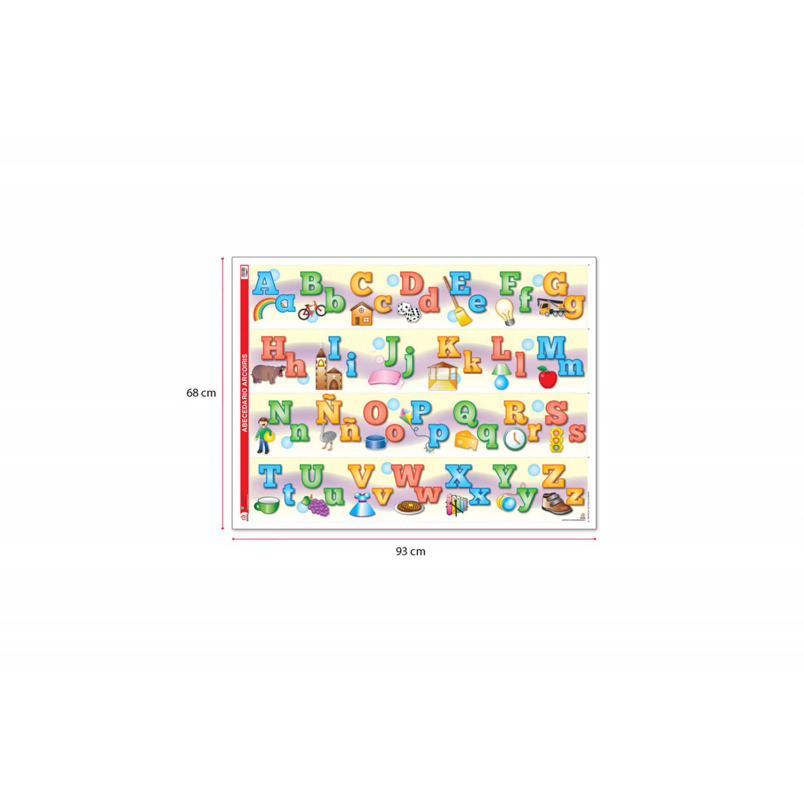 POSTER ABECEDARIO ARCOIRIS