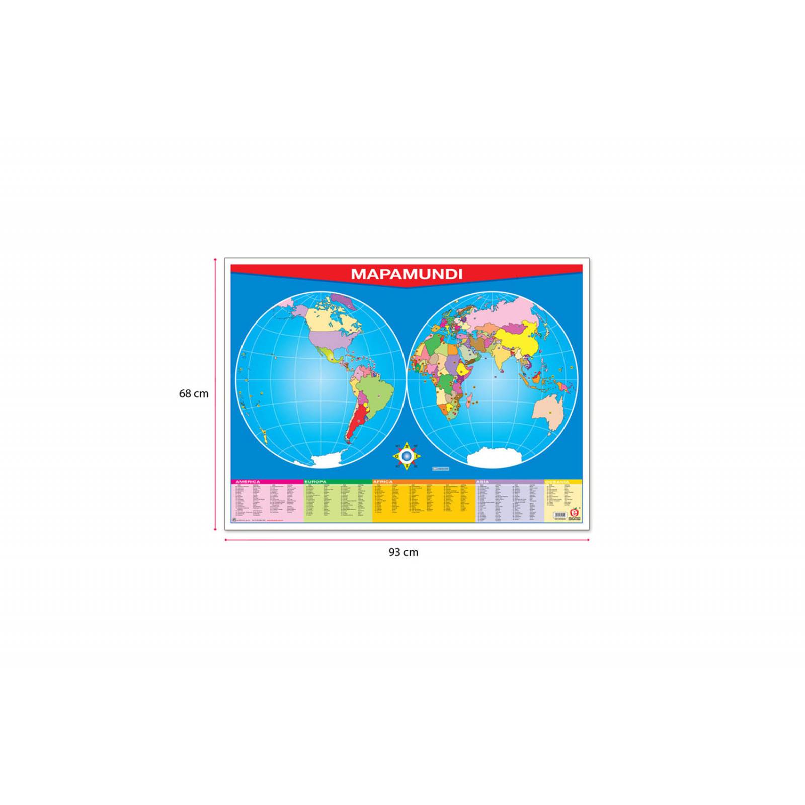 POSTER MAPAMUNDI