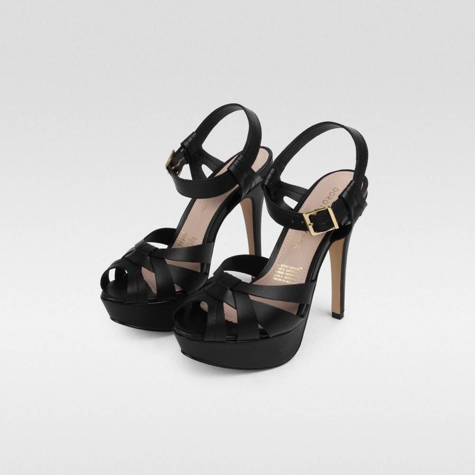 Sandalia Slingback Para Dama Dorothy Gaynor Negro 