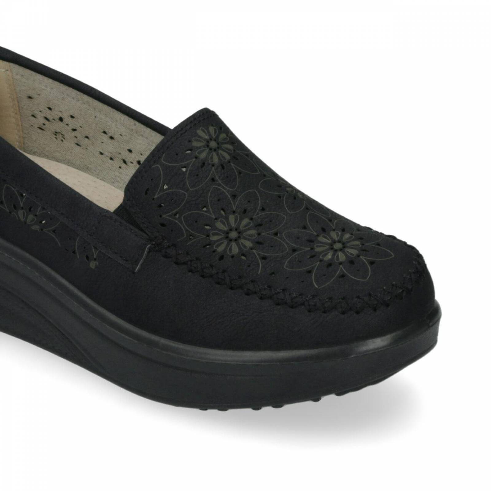 Zapato Confort Cuña para Dama Dorothy Gaynor Negro 