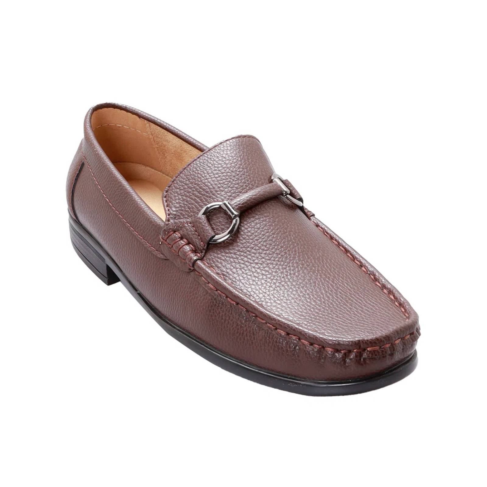 Mocasines café oscuro para hombre con detalles metálicos Dorothy Gaynor D14590064550