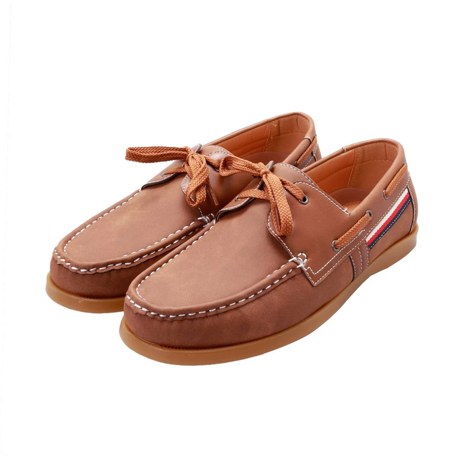 Mocasines color tan para hombre con agujetas Dorothy Gaynor D14590073552