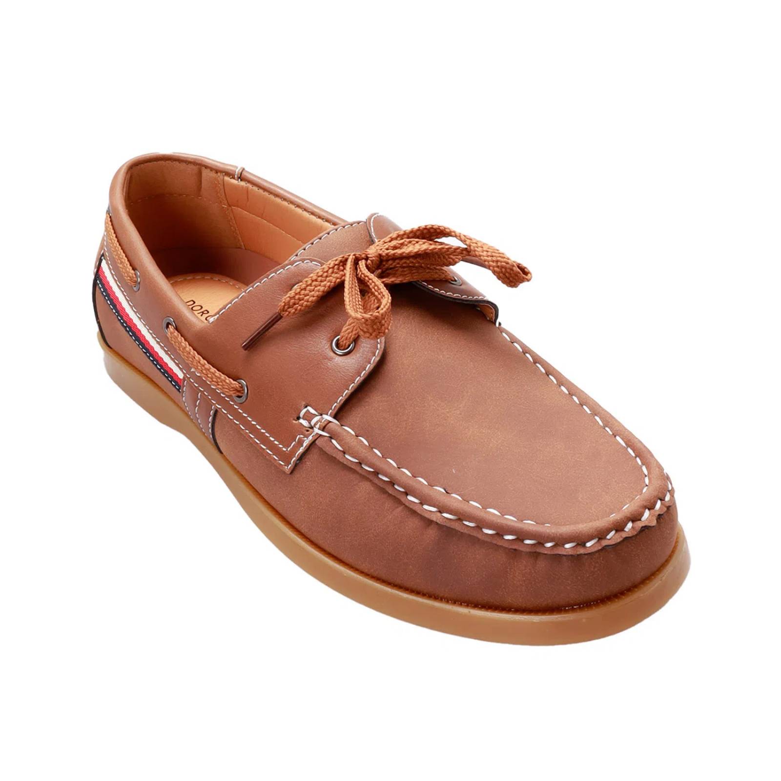 Mocasines color tan para hombre con agujetas Dorothy Gaynor D14590073552