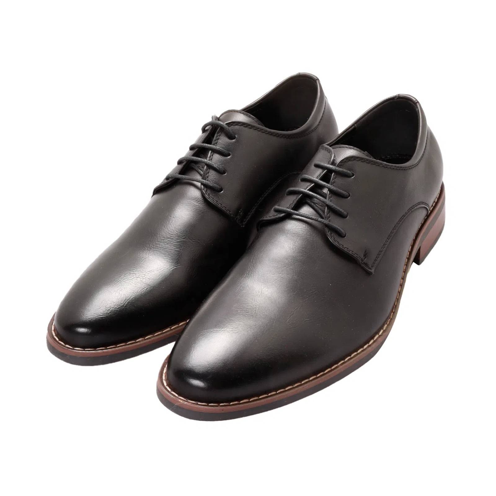 Zapatos negro mate liso para hombre con agujetas Dorothy Gaynor D12780021501