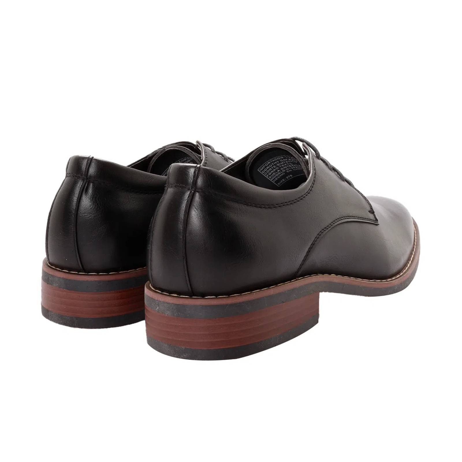 Zapatos negro mate liso para hombre con agujetas Dorothy Gaynor D12780021501