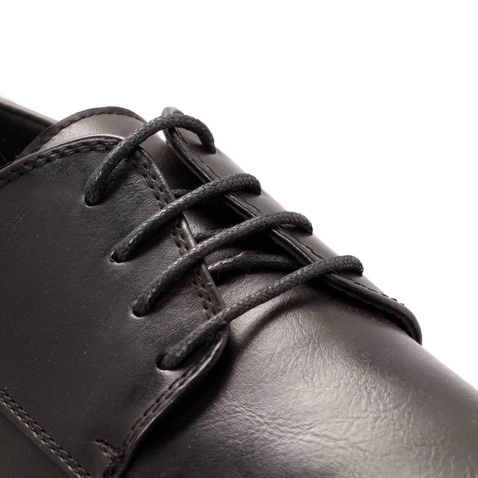 Zapatos negro mate liso para hombre con agujetas Dorothy Gaynor D12780021501