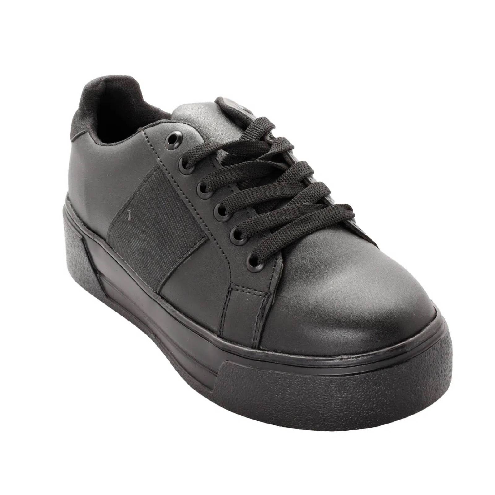 Tenis Andrea color negro con plataforma corrida