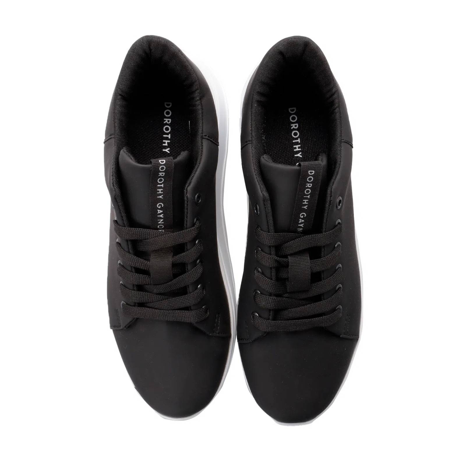 Tenis Rosalia color negro mate chunky