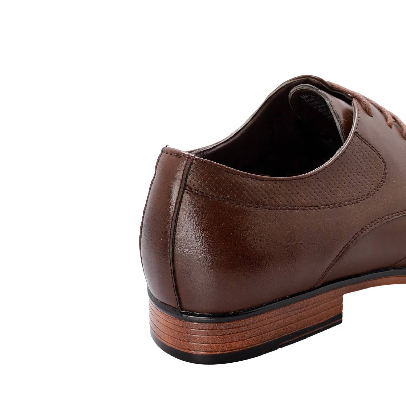 Zapatos Steven color café oscuro con detalle perforado D12780030556