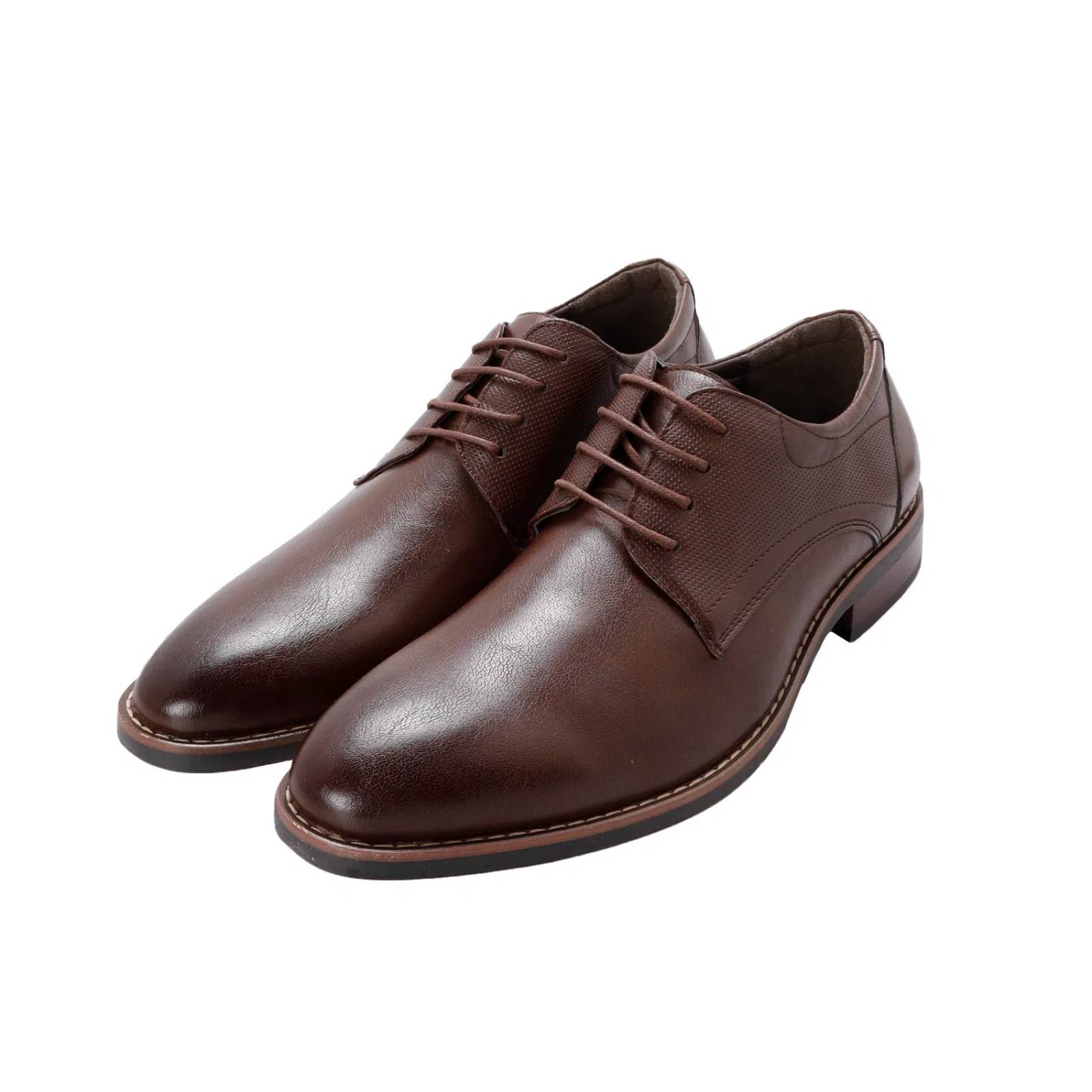 Zapatos Steven color café oscuro con detalle perforado D12780031556