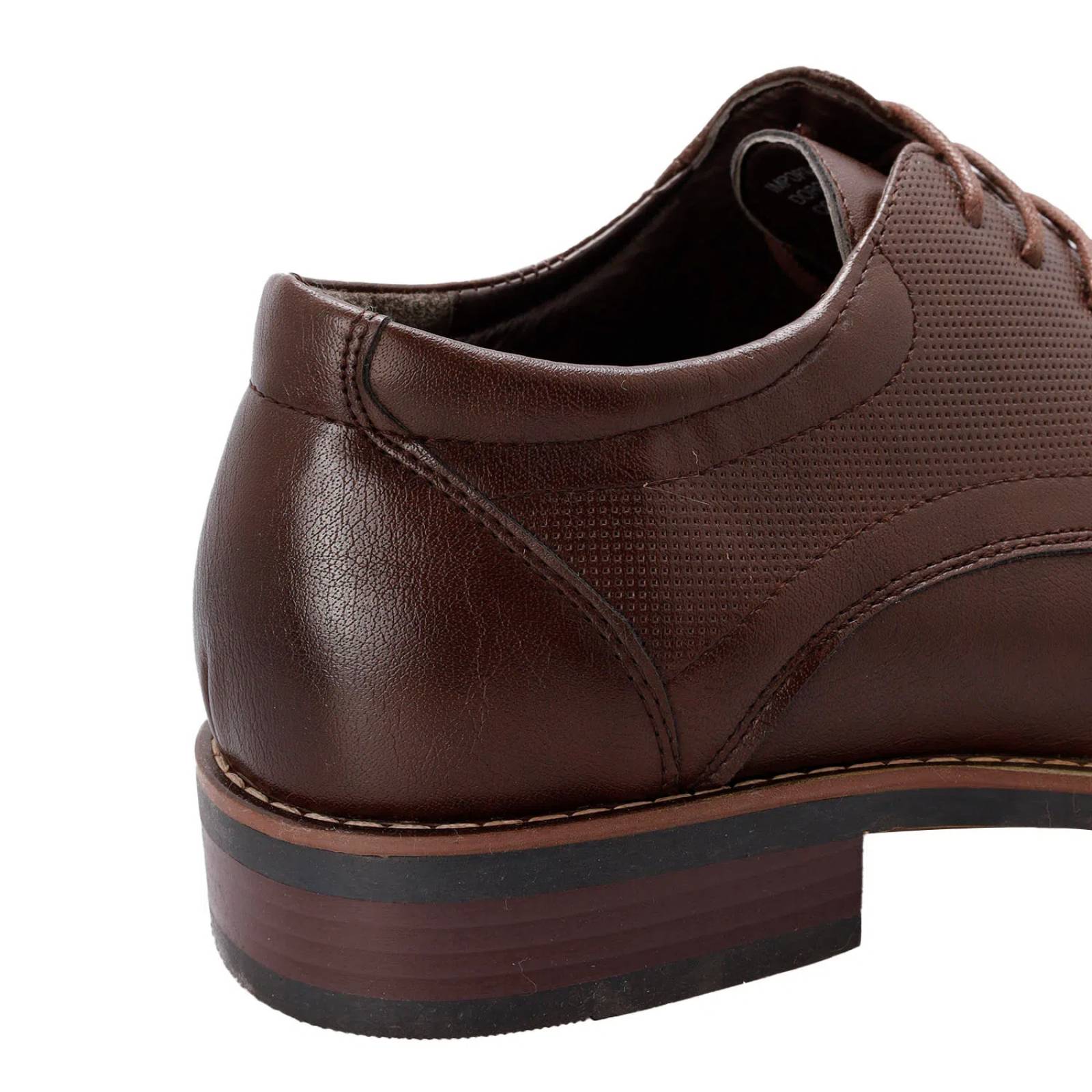 Zapatos Steven color café oscuro con detalle perforado D12780031556