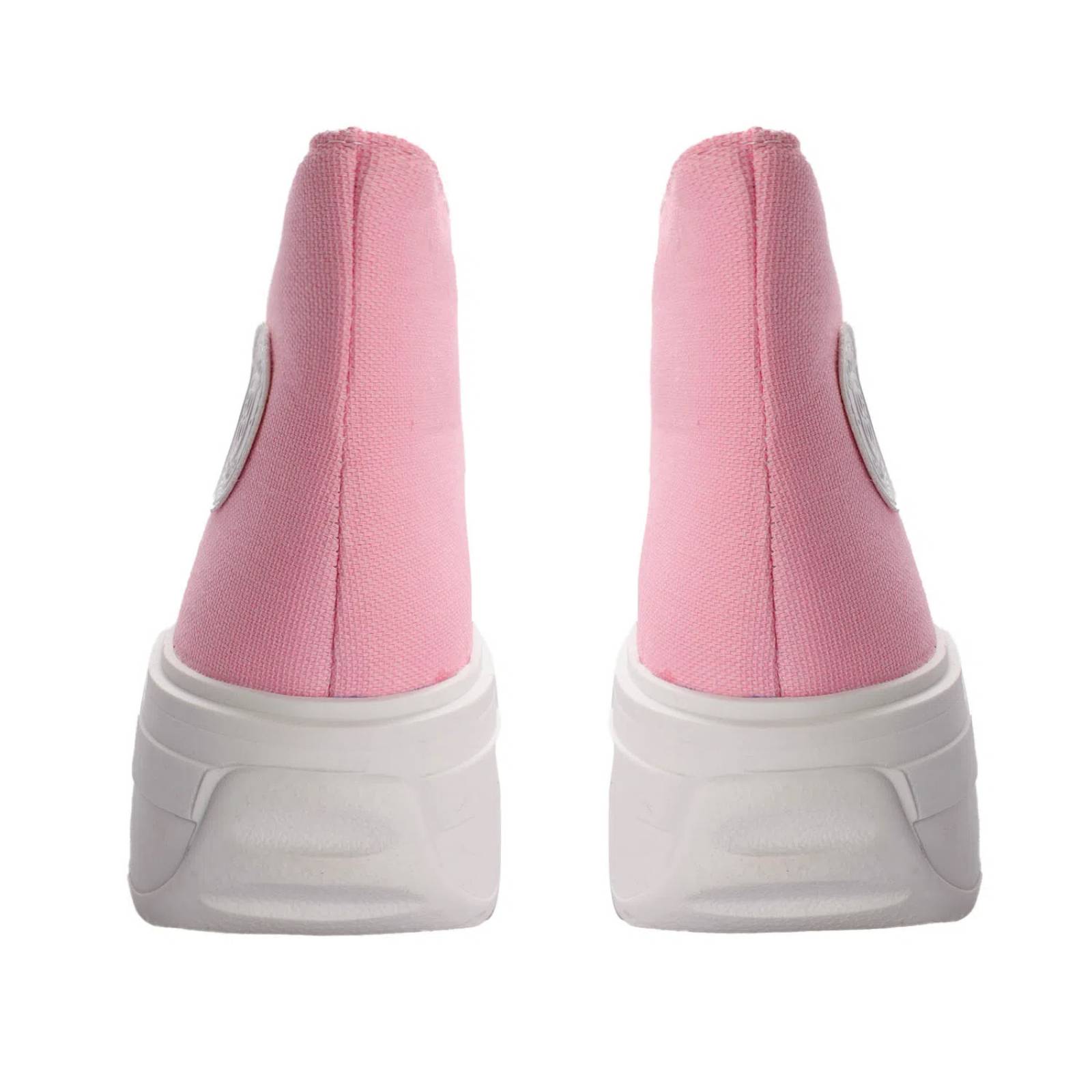 Tenis Allison color rosa de bota