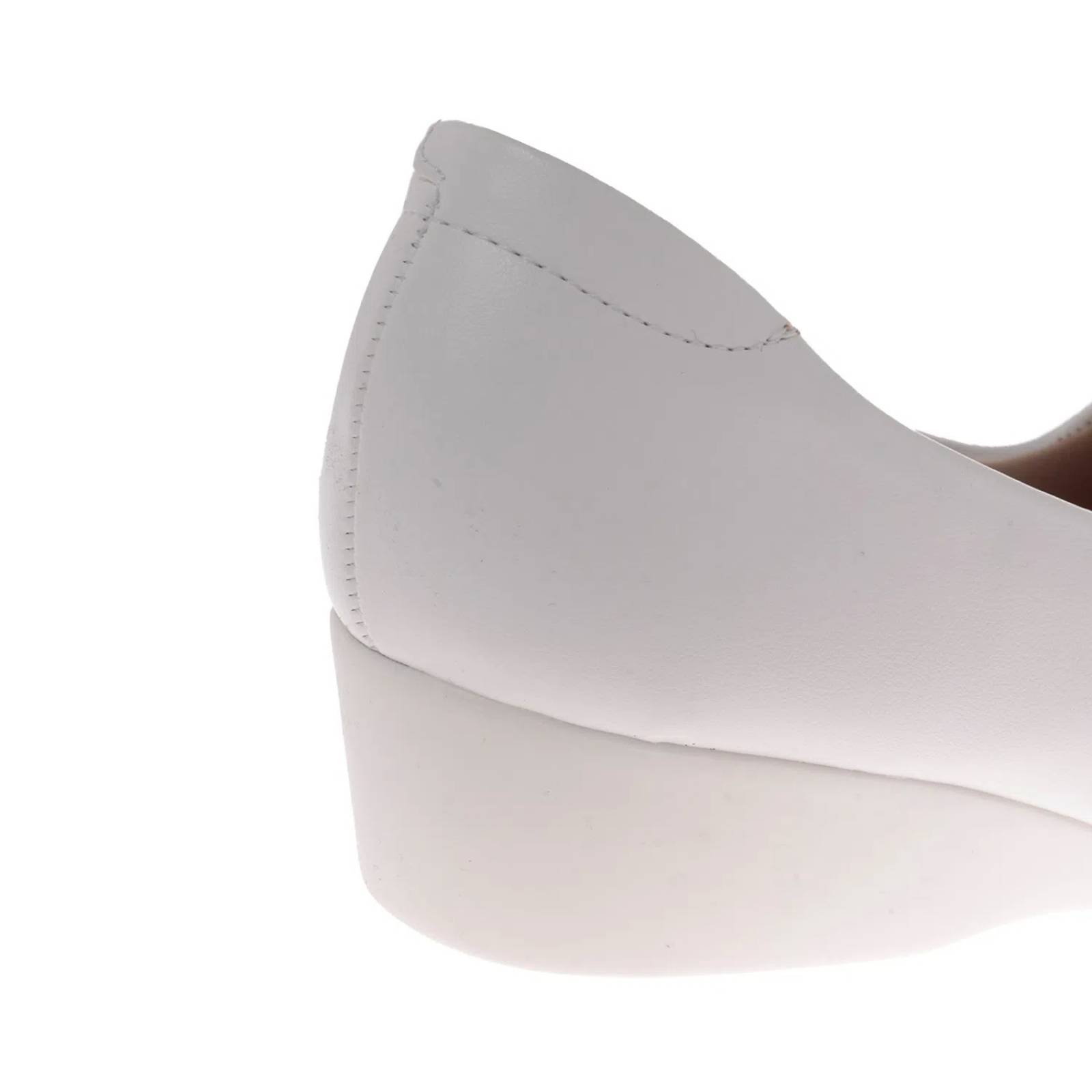 Zapato Auro color blanco confort con tacón de puente