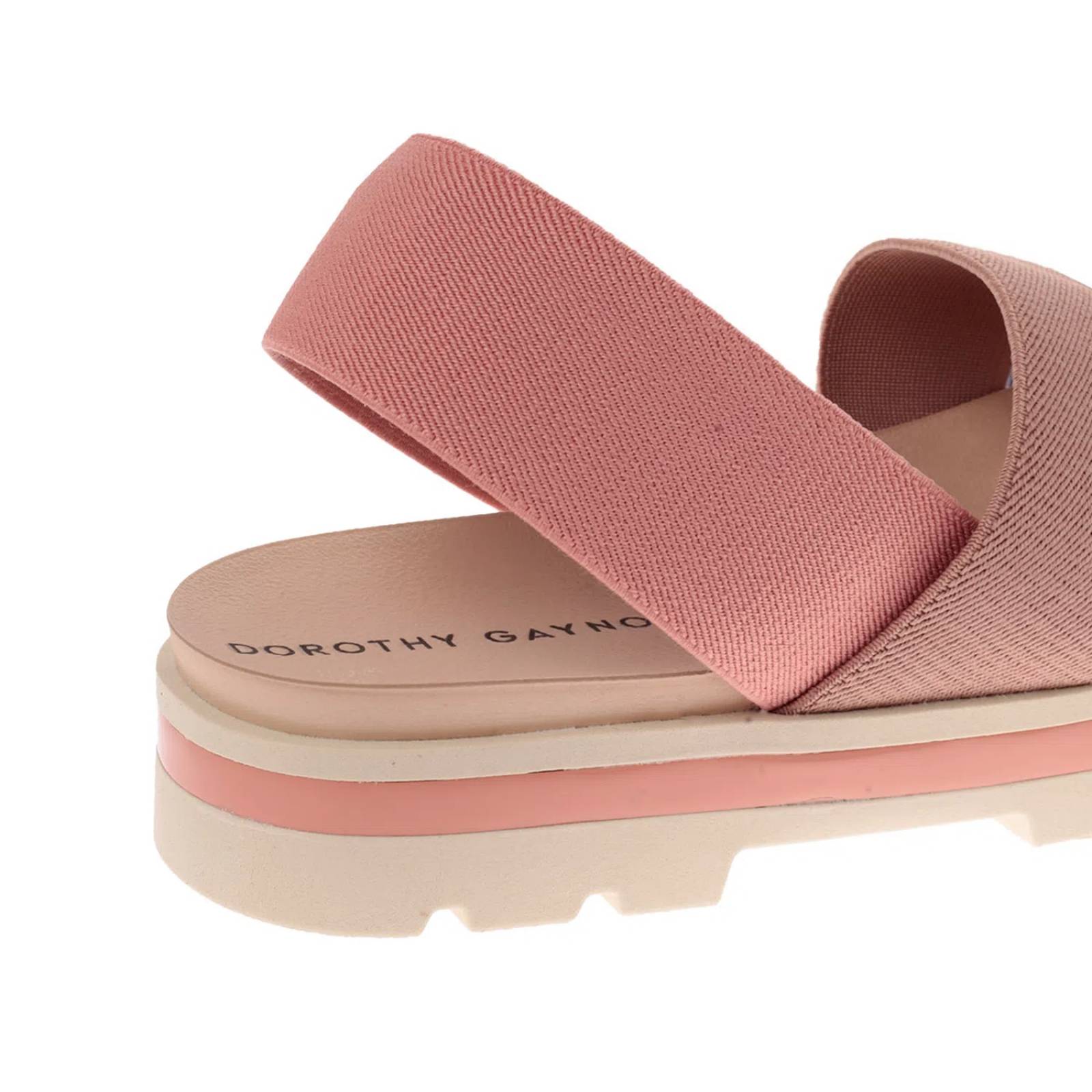 Sandalias Paulette color maquillaje con ajuste de resorte en tonos pastel