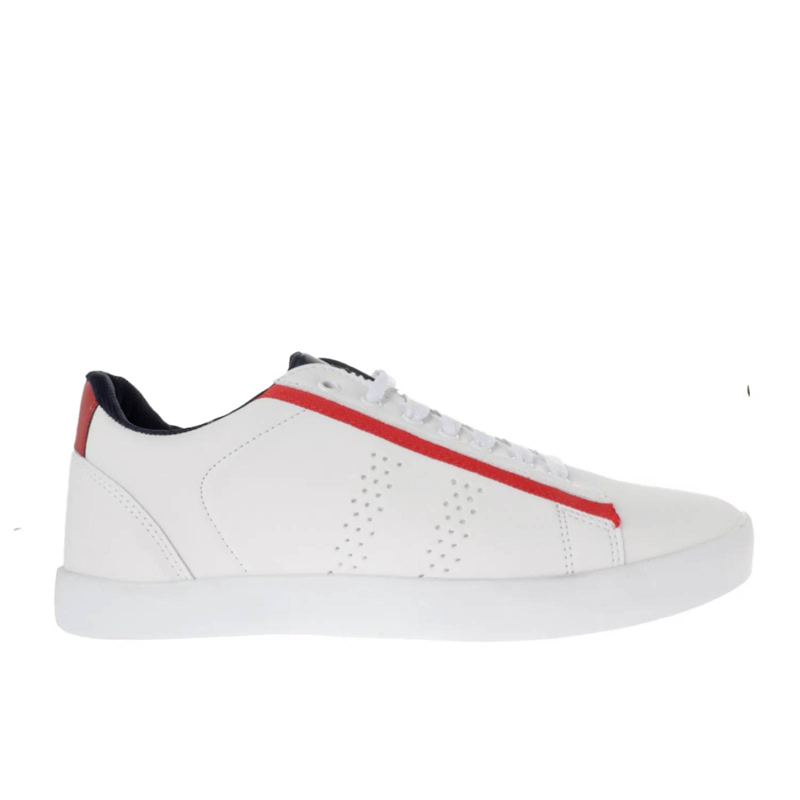 Tenis Iker color blanco con detalle rojo D14140044620