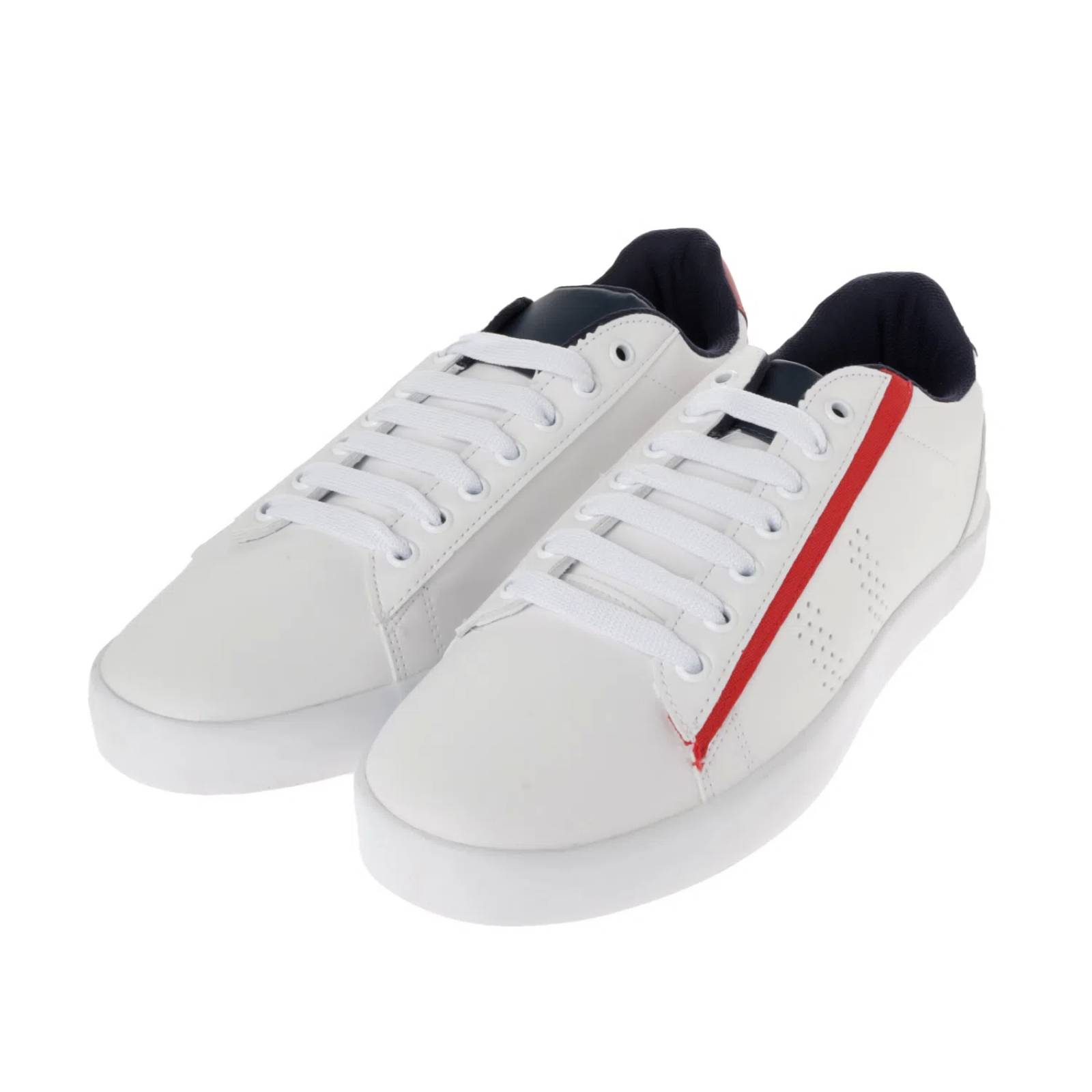 Tenis Iker color blanco con detalle rojo D14140044620