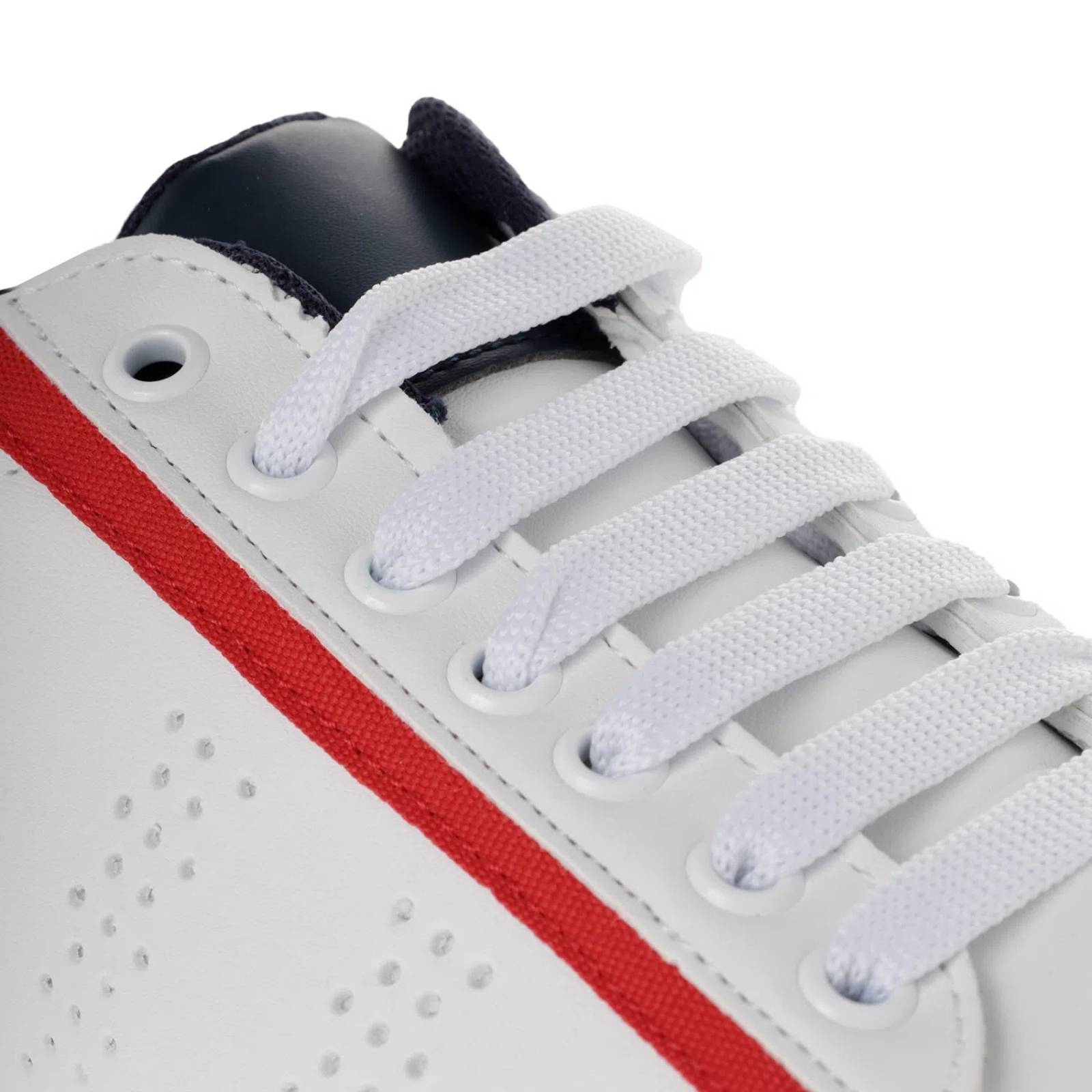 Tenis Iker color blanco con detalle rojo D14140044620