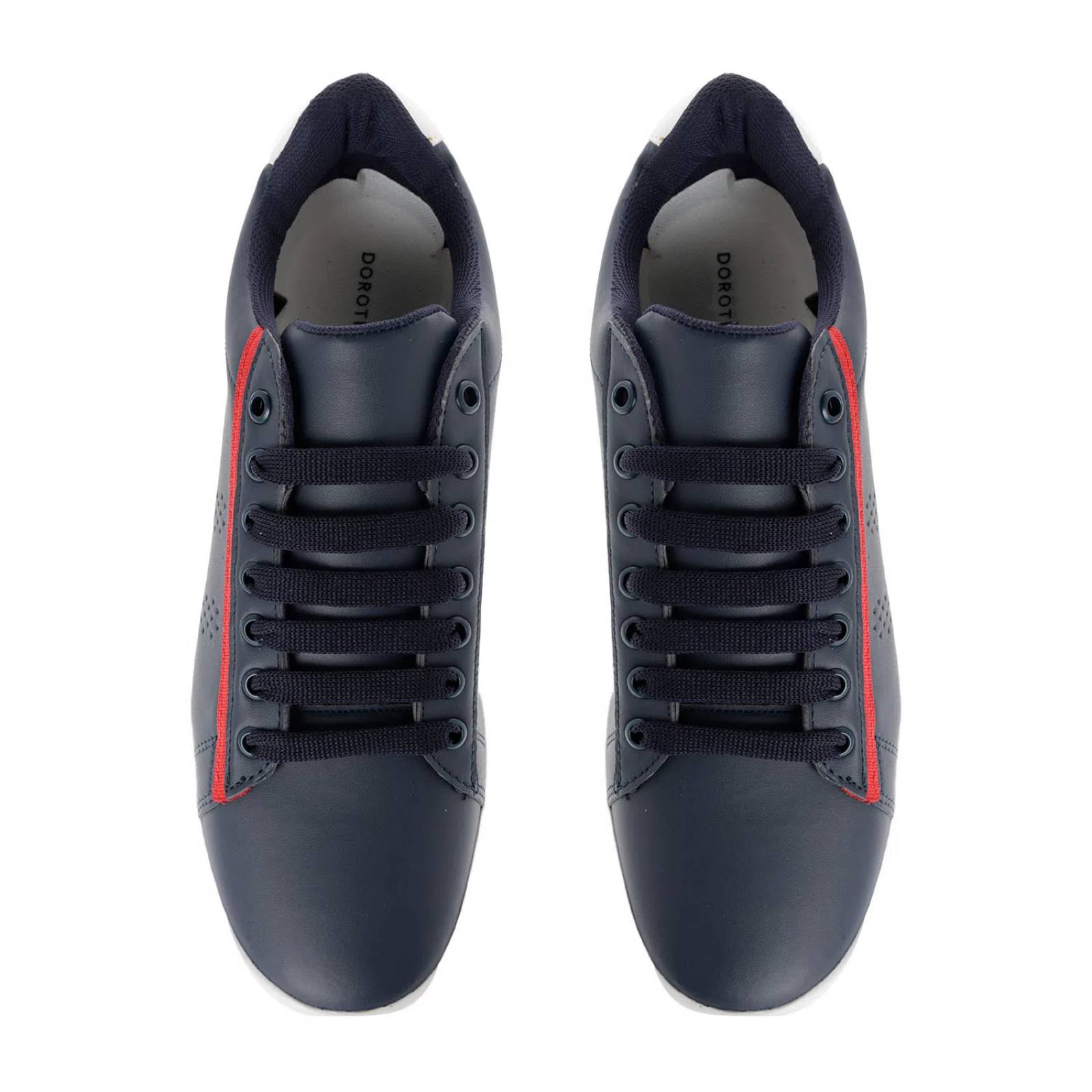 Tenis Iker color azul marino con detalle rojo D14140045523