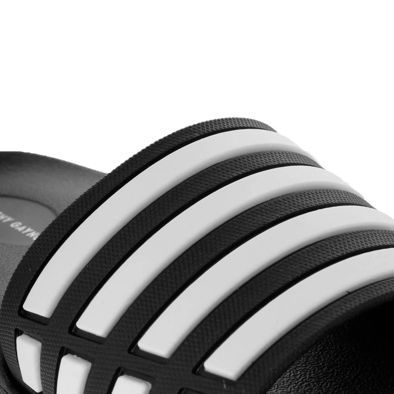 Sandalias George color negro con detalle en rayas blancas D00650243501