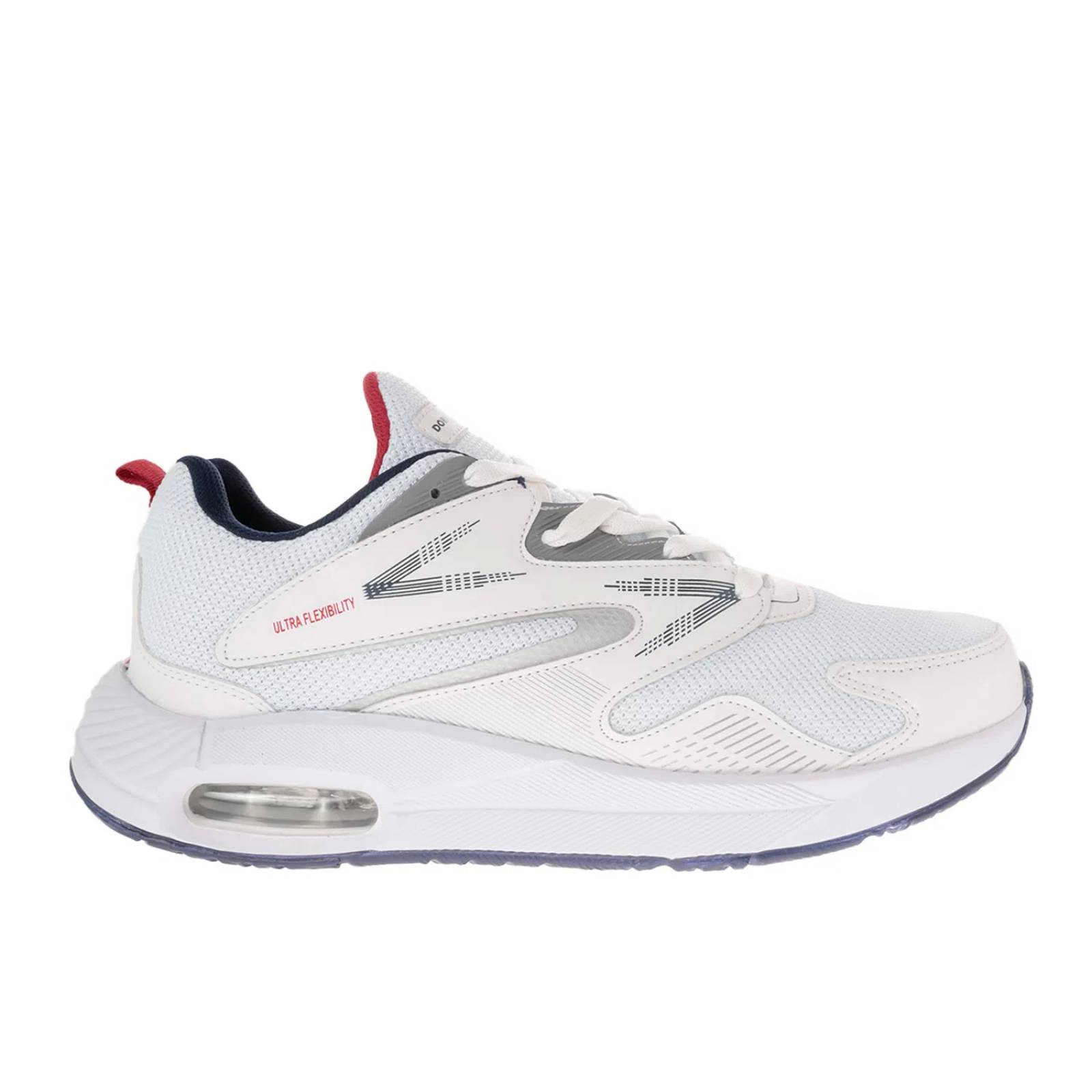 Tenis Fernando color blanco con burbuja de alto impacto y acentos de color D14170148620