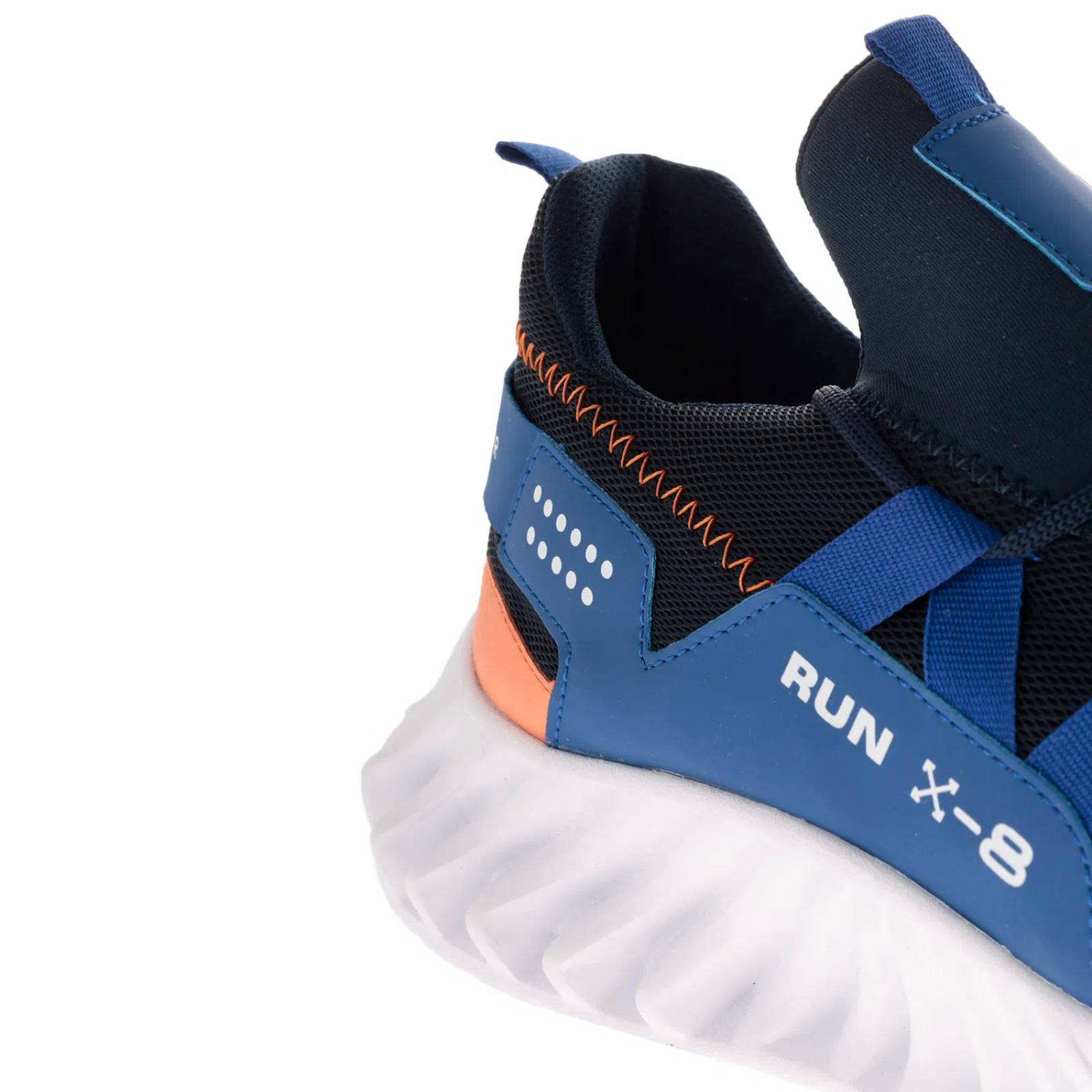 Tenis Fernando color azul marino RUN con detalles neon D14170150523