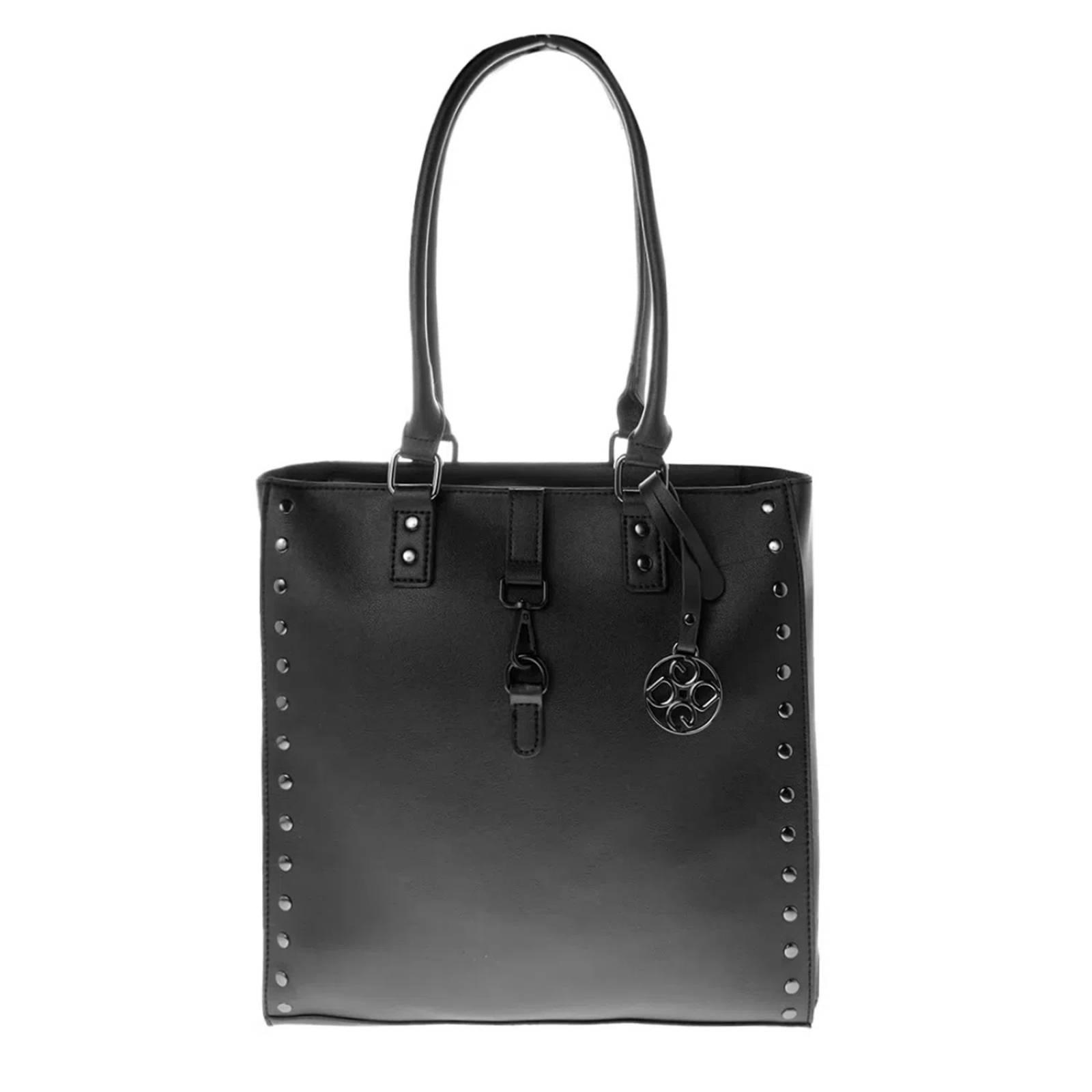 Bolsa color negro con estoperoles