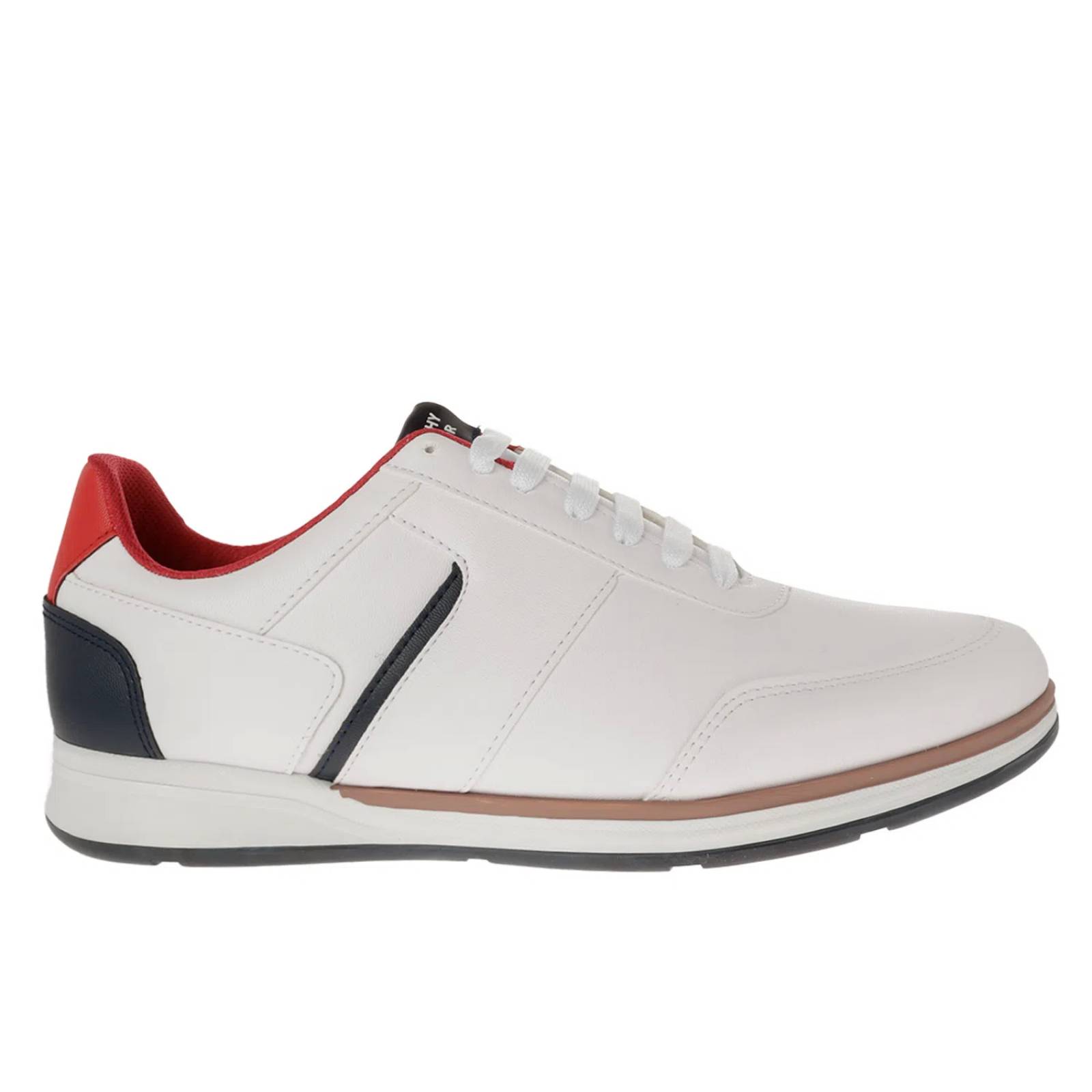 Tenis Victor color blanco con acentos en rojo y azul marino D11710143620