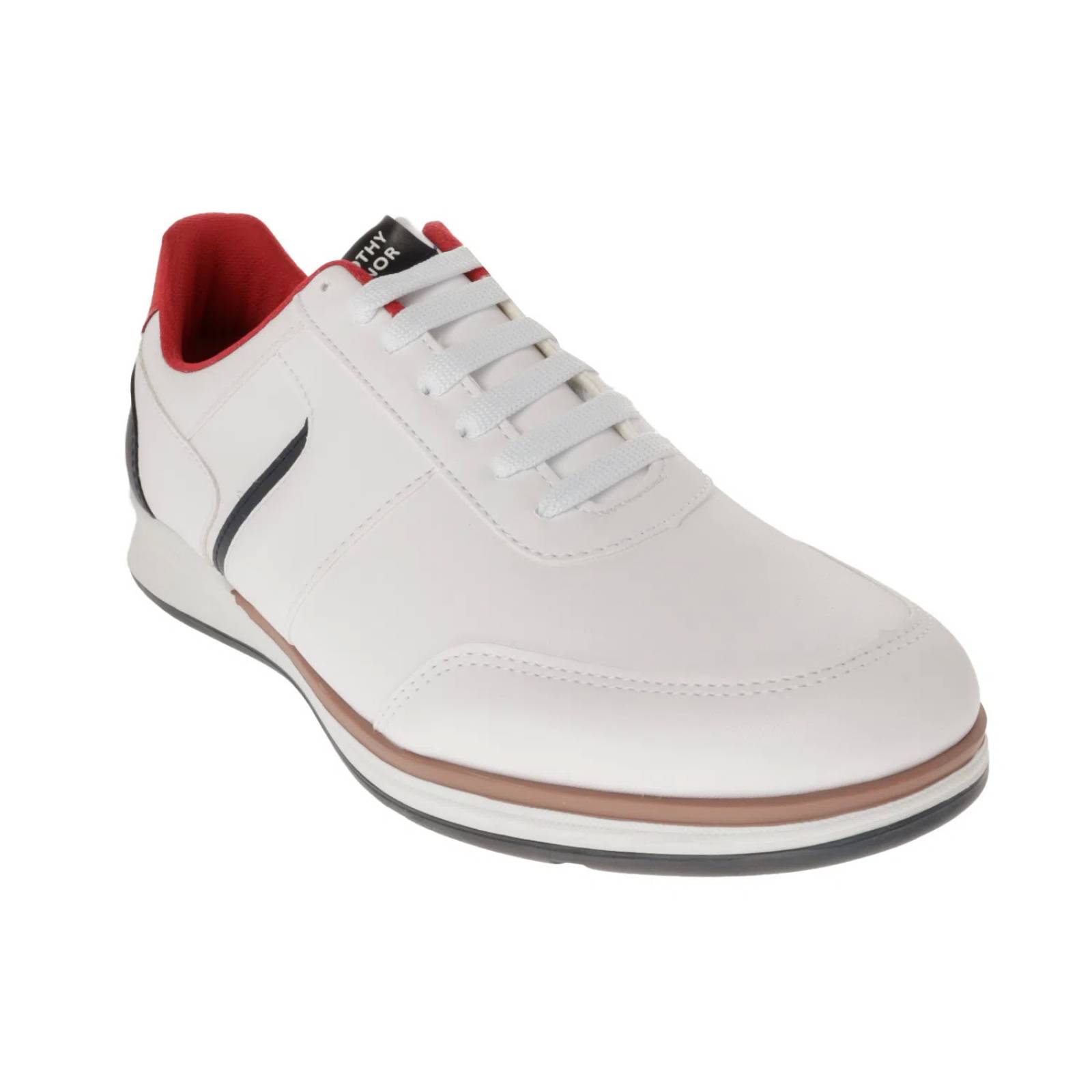 Tenis Victor color blanco con acentos en rojo y azul marino D11710143620
