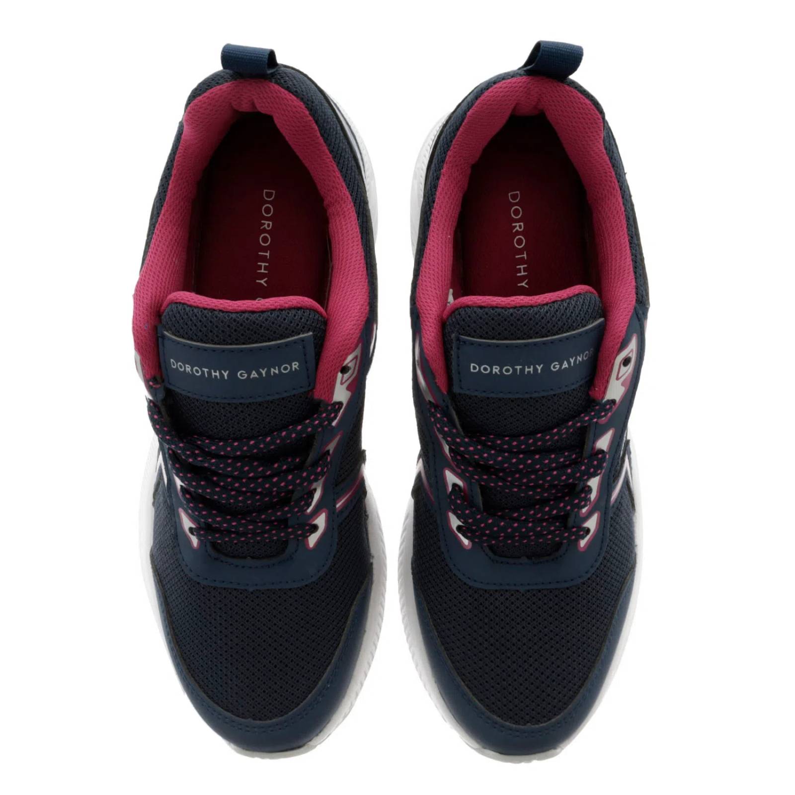 Tenis Rosalía color azul marino con rosa