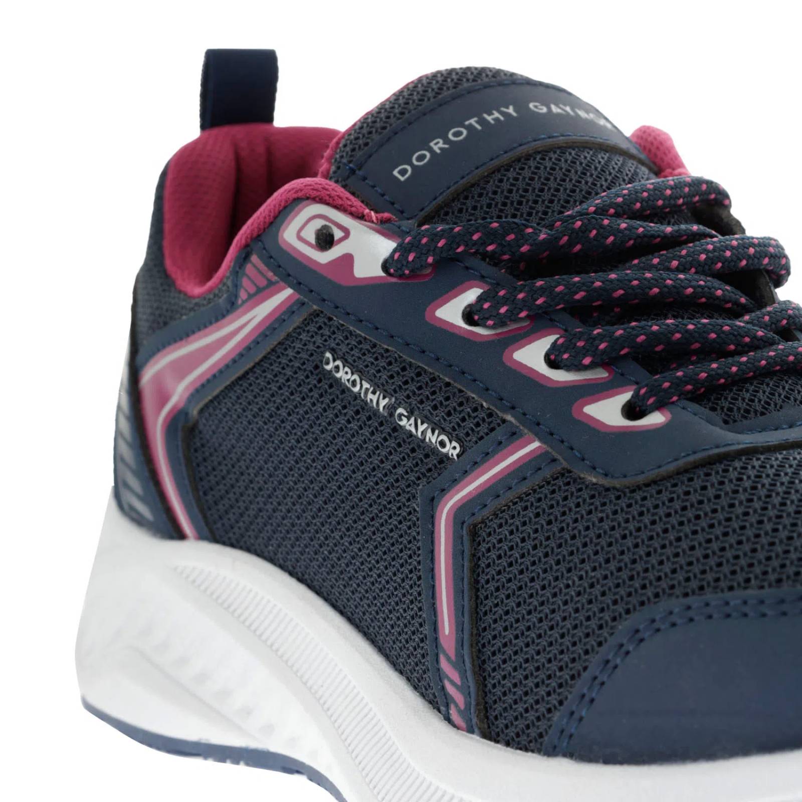 Tenis Rosalía color azul marino con rosa