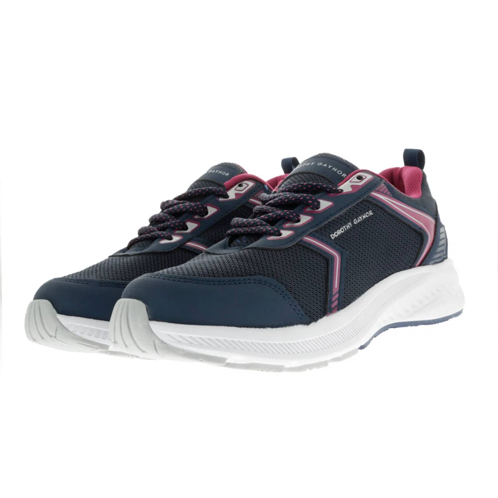 Tenis Rosalía color azul marino con rosa