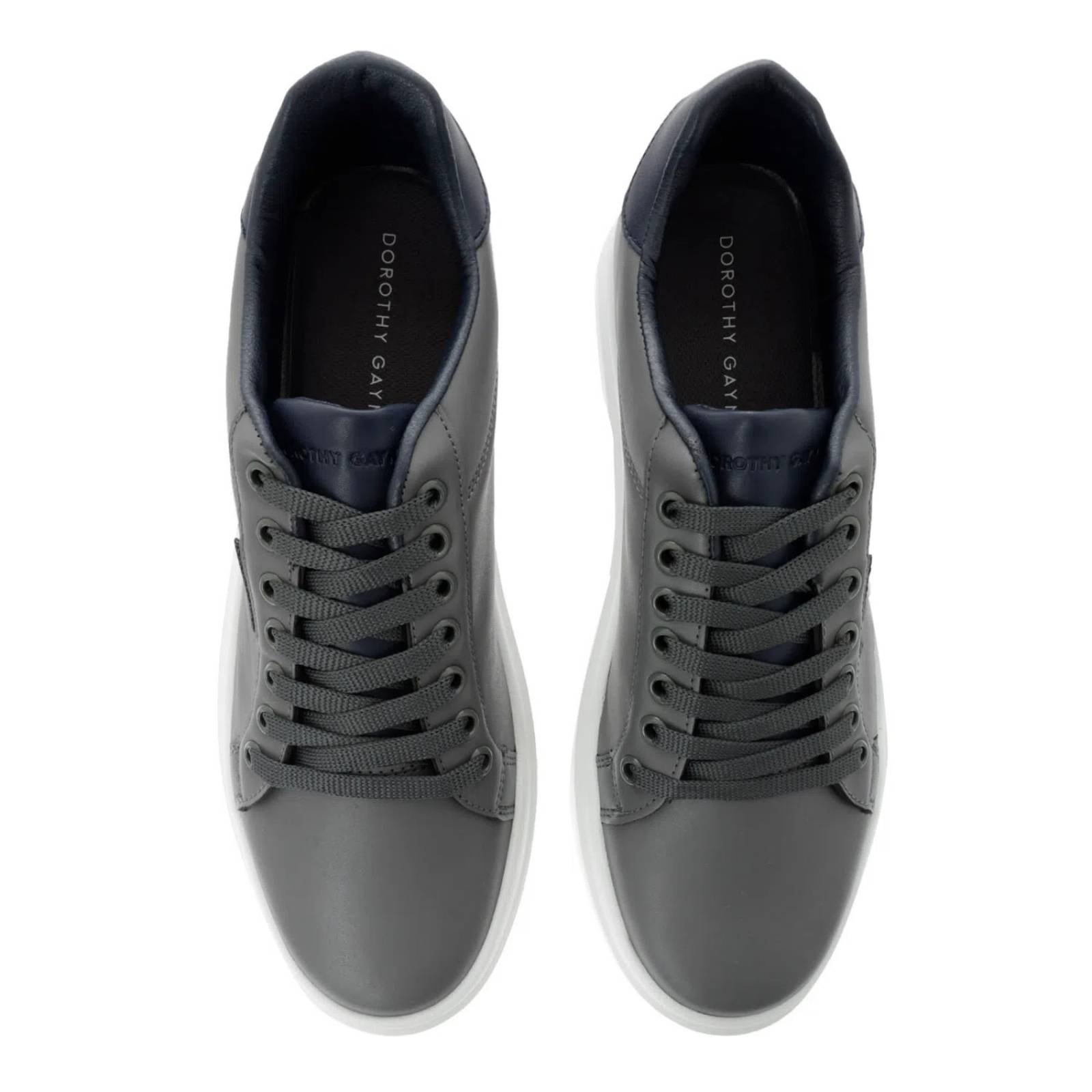 Tenis Fernando color gris claro con agujetas D14170153561