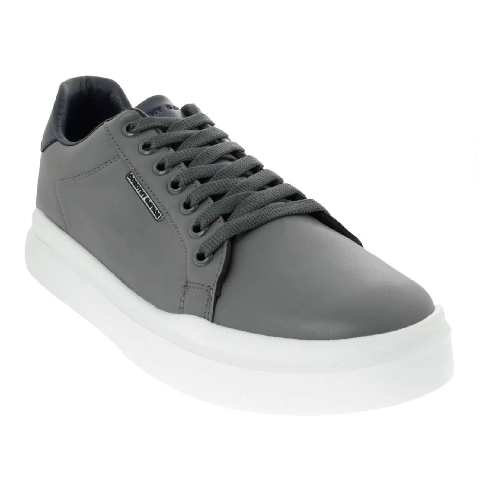 Tenis Fernando color gris claro con agujetas D14170153561