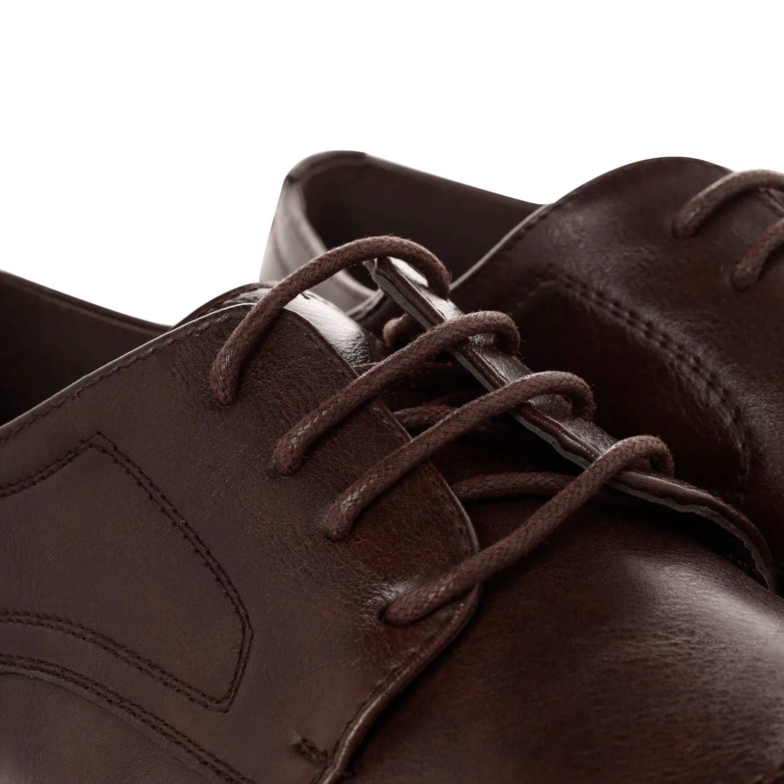 Zapatos Paulo color cognac con costura en la punta D14590137554