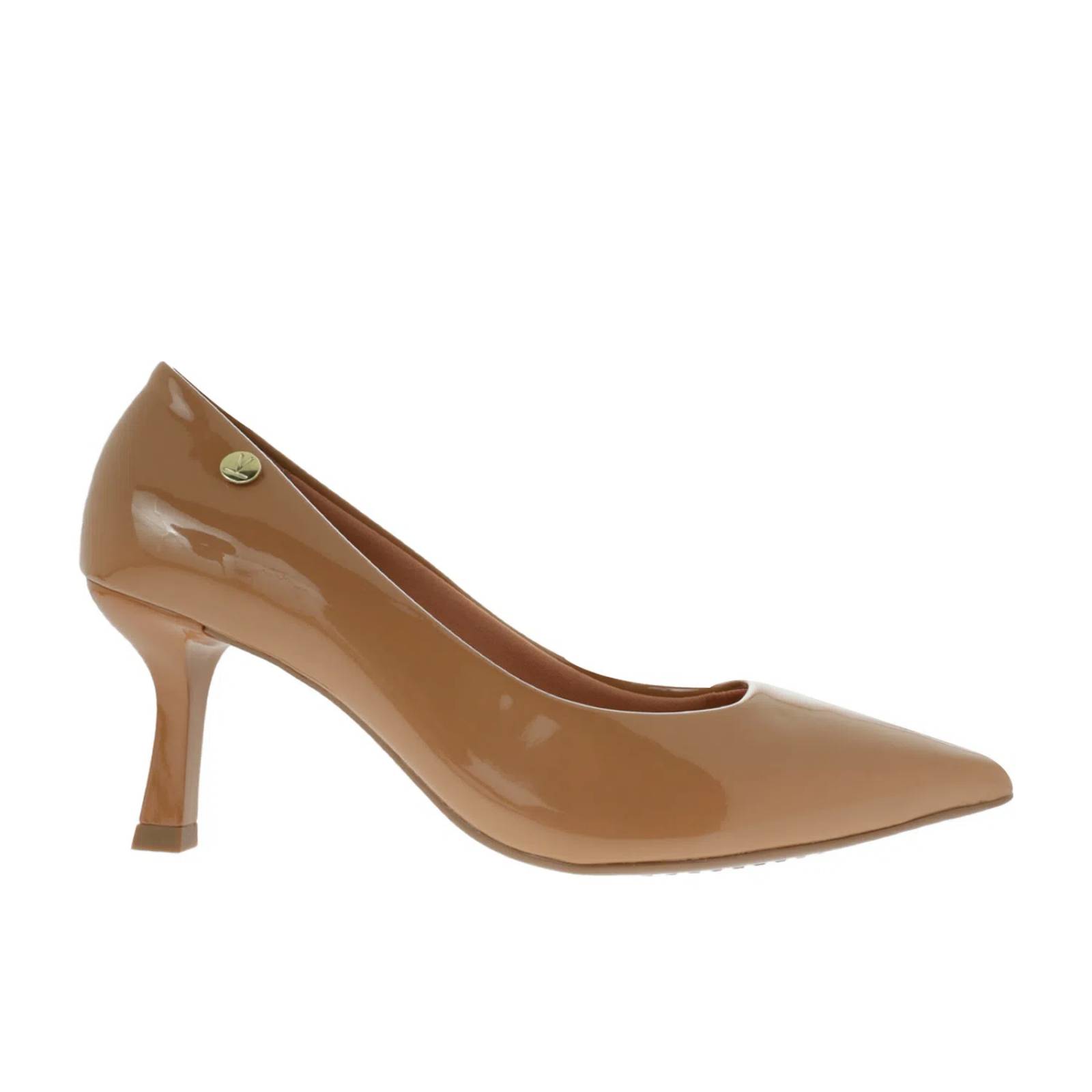 Zapatillas Angela color camel charol tacón kitten D14240113553