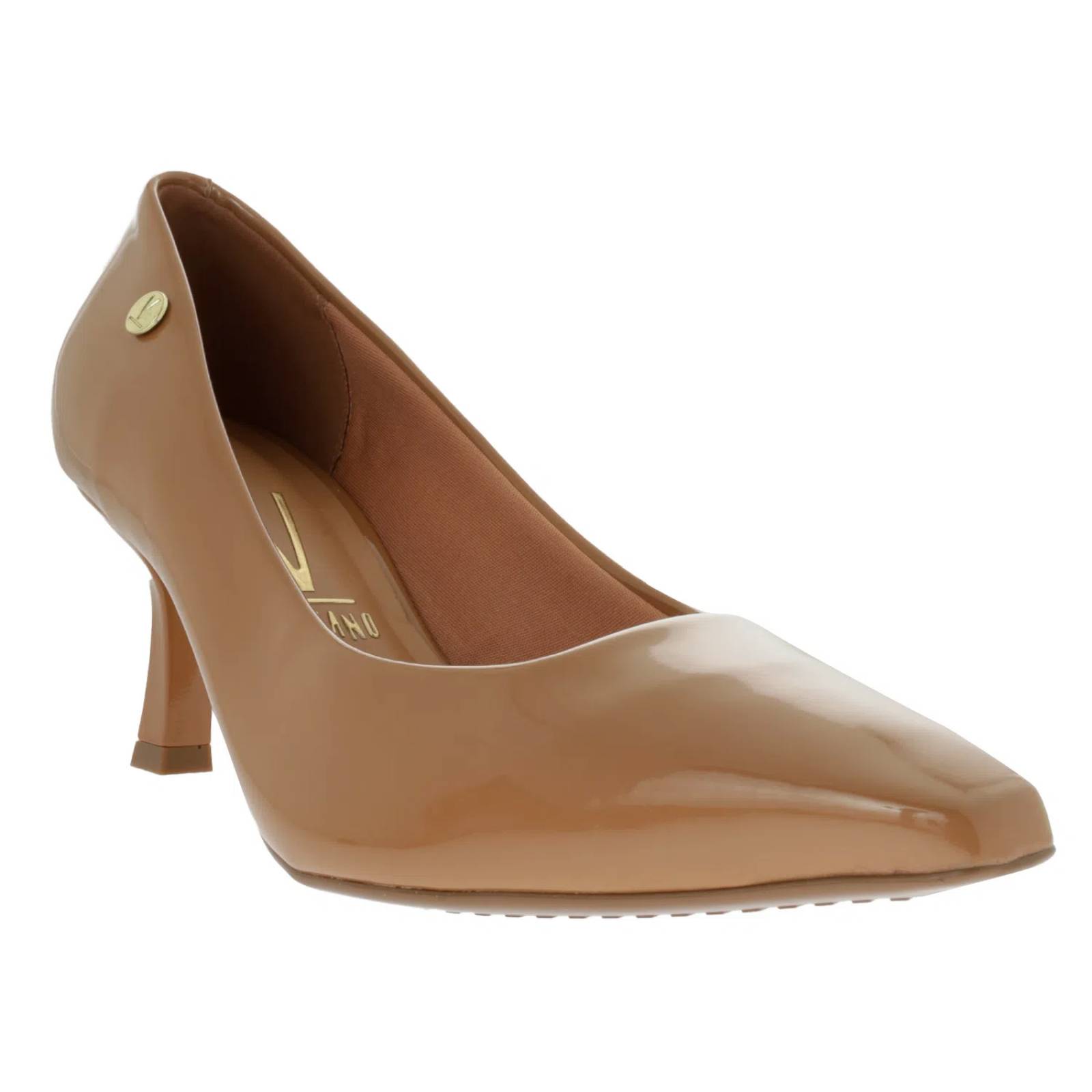 Zapatillas Angela color camel charol tacón kitten D14240113553