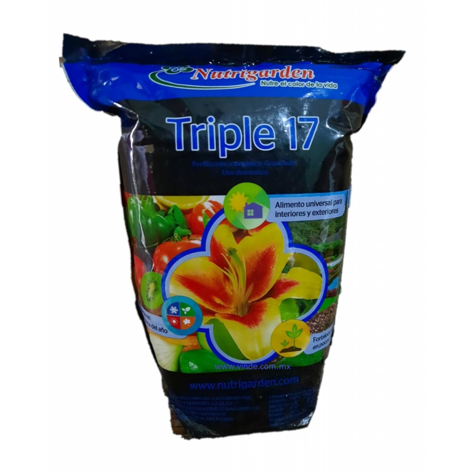 Fertilizante Triple 17. Bolsa 2 kg