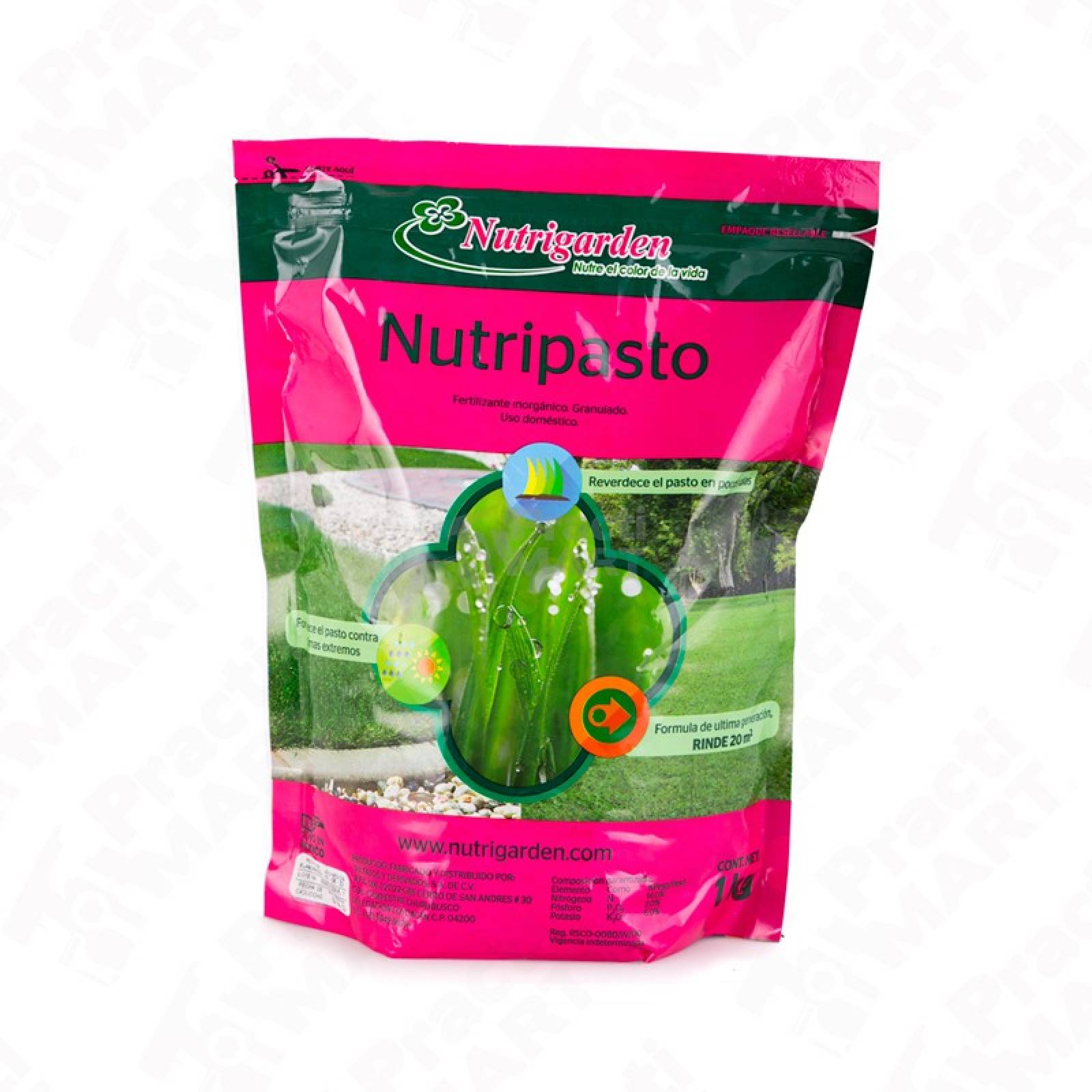 Nutripasto. Fertilizante para pasto. Bolsa 1 kg