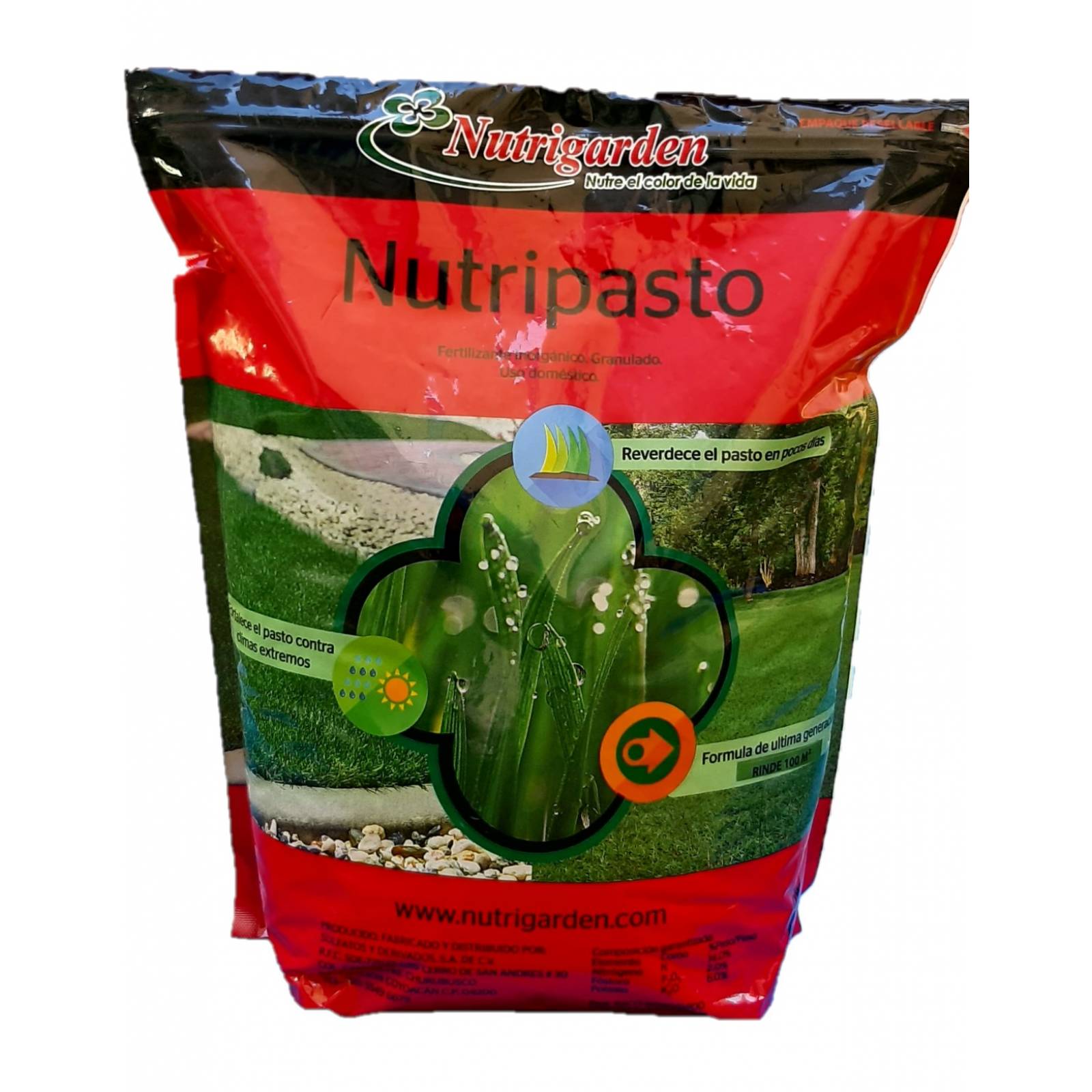 Nutripasto. Fertilizante para pasto. Bolsa 5 kg