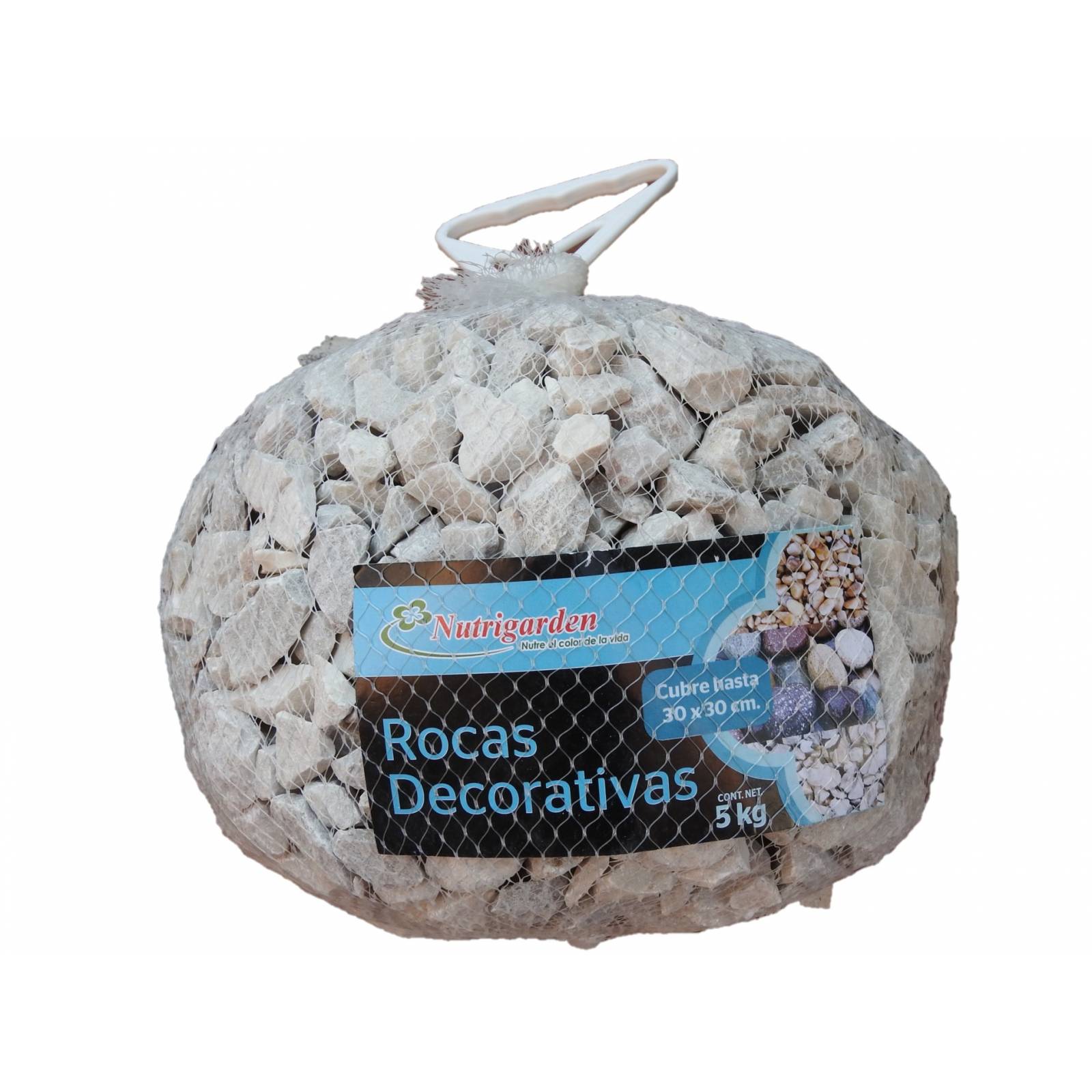 Piedra decorativa blanca 5 kg