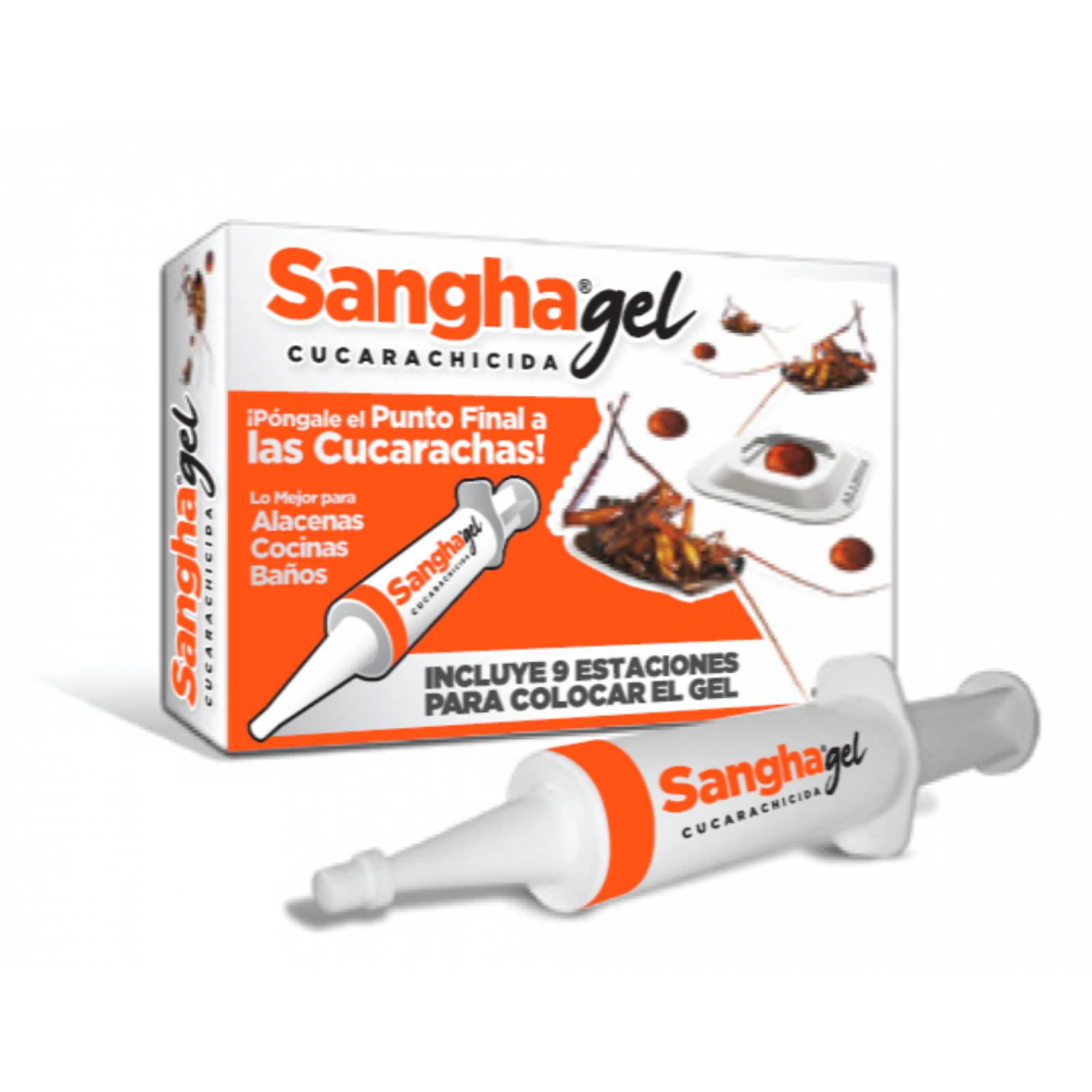 Cebo biodegrable para cucarachas. Insecticida Sangha