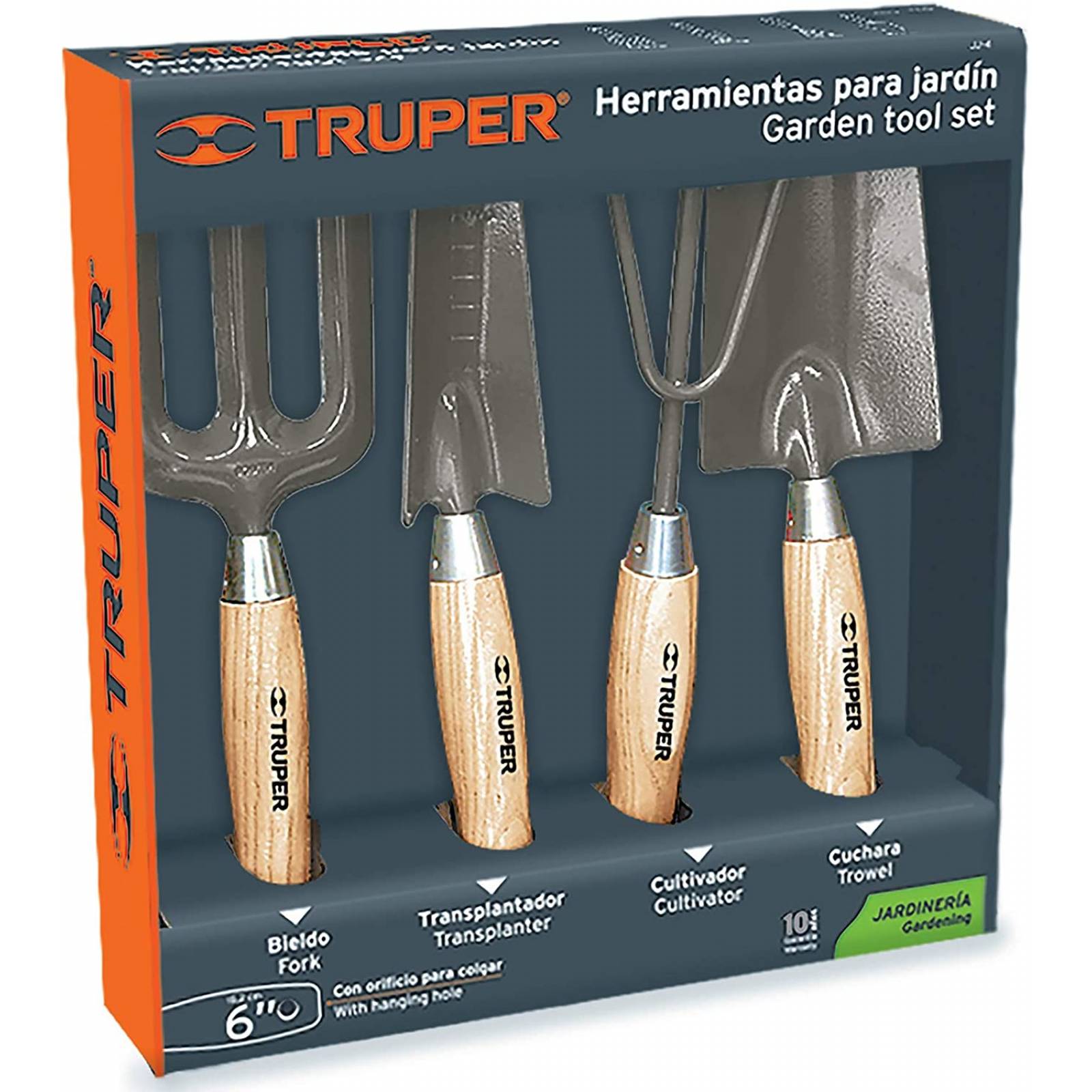 Juego de 4 herramientas de jardín Truper