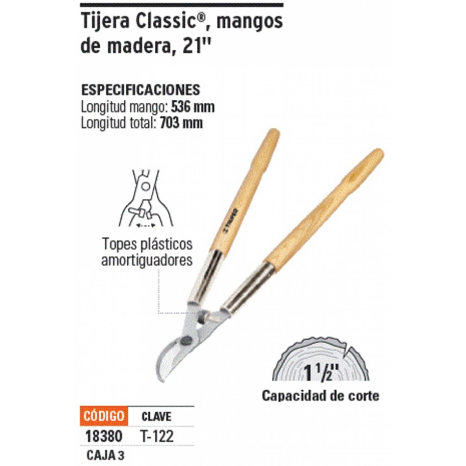 Tijeras ramas altas Truper. Para árboles, jardinería